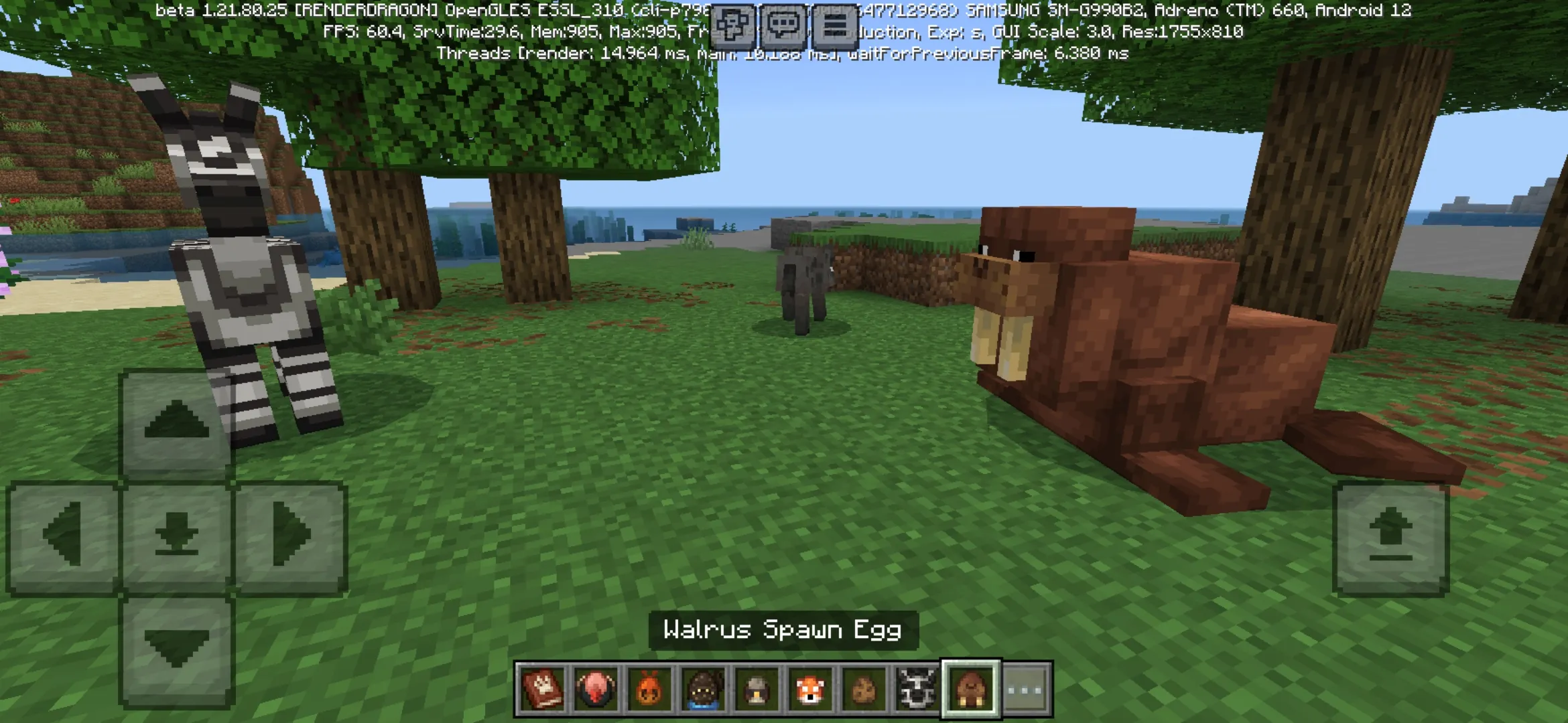 Walrus from Naturalist Mod for Minecraft PE