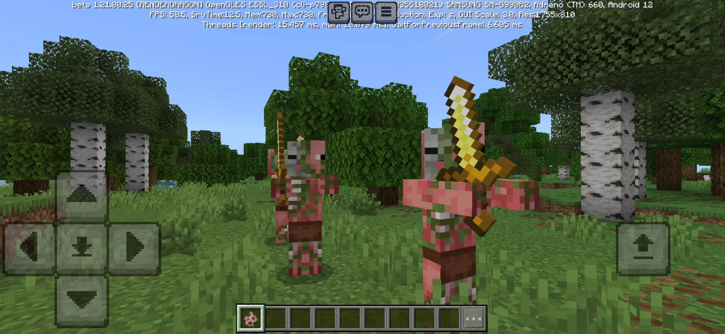 Zombified from Pigmans Texture Pack for Minecraft PE