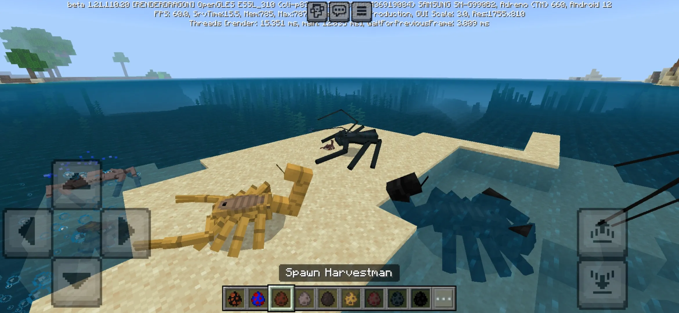 Arachnophobia Mod for Minecraft PE