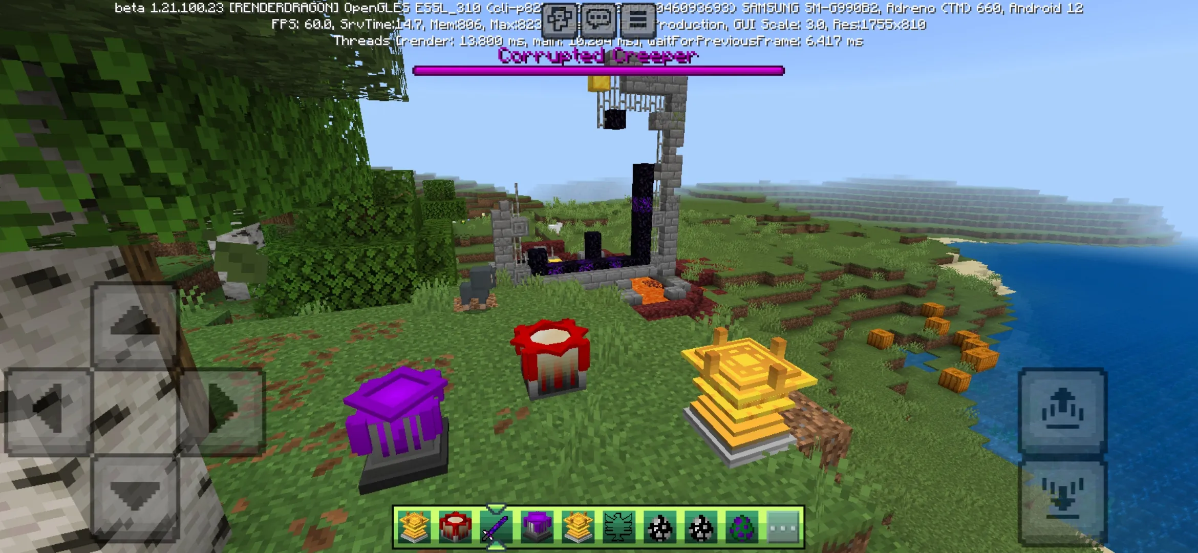 Blocks from The Fates Intertwined Mod for Minecraft PE