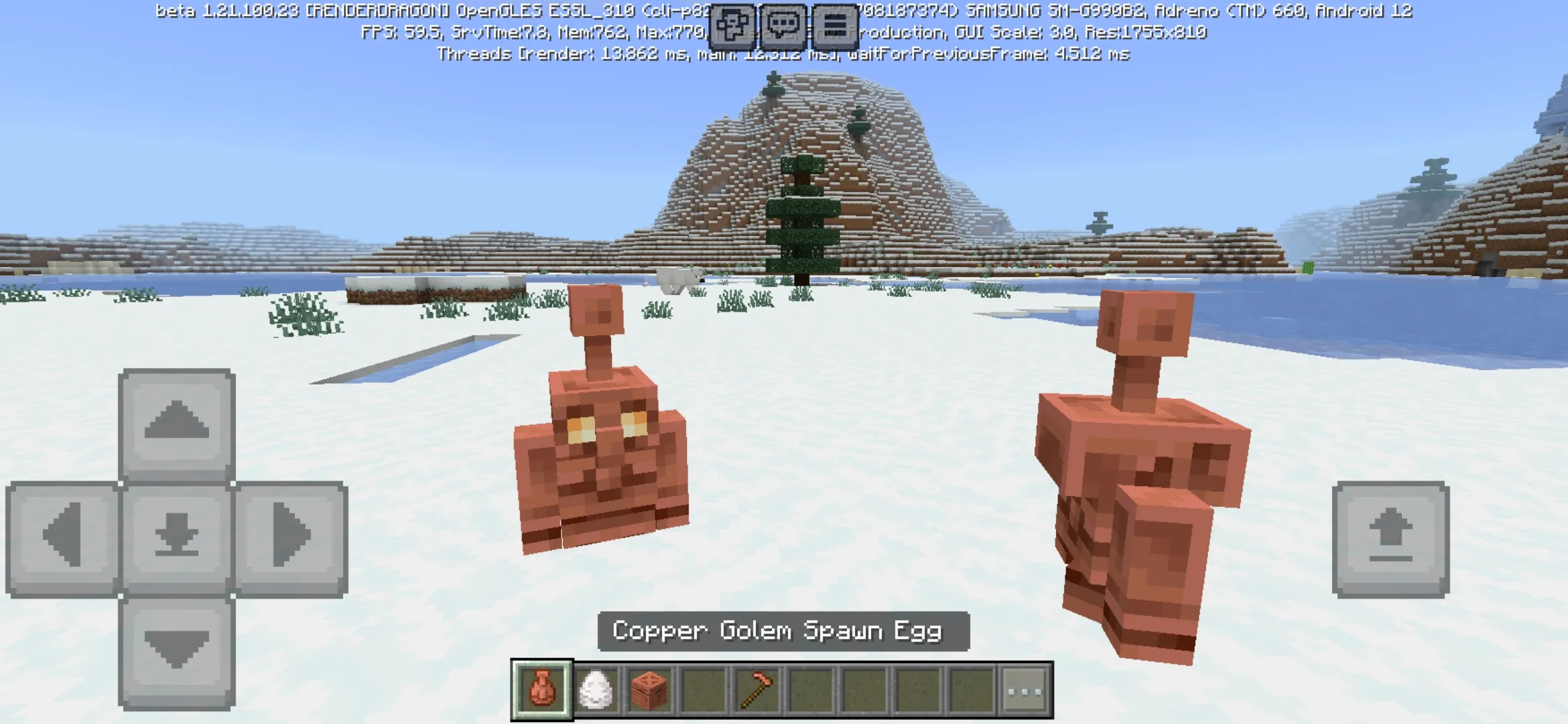 Copper Golem from Minecraft PE 1.21