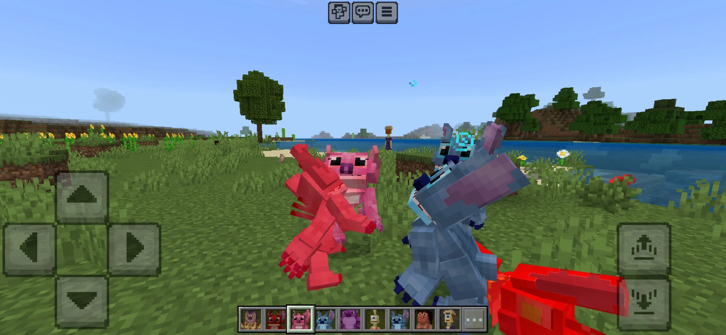 Fight from Lilo and Stitch Mod for Minecraft PE