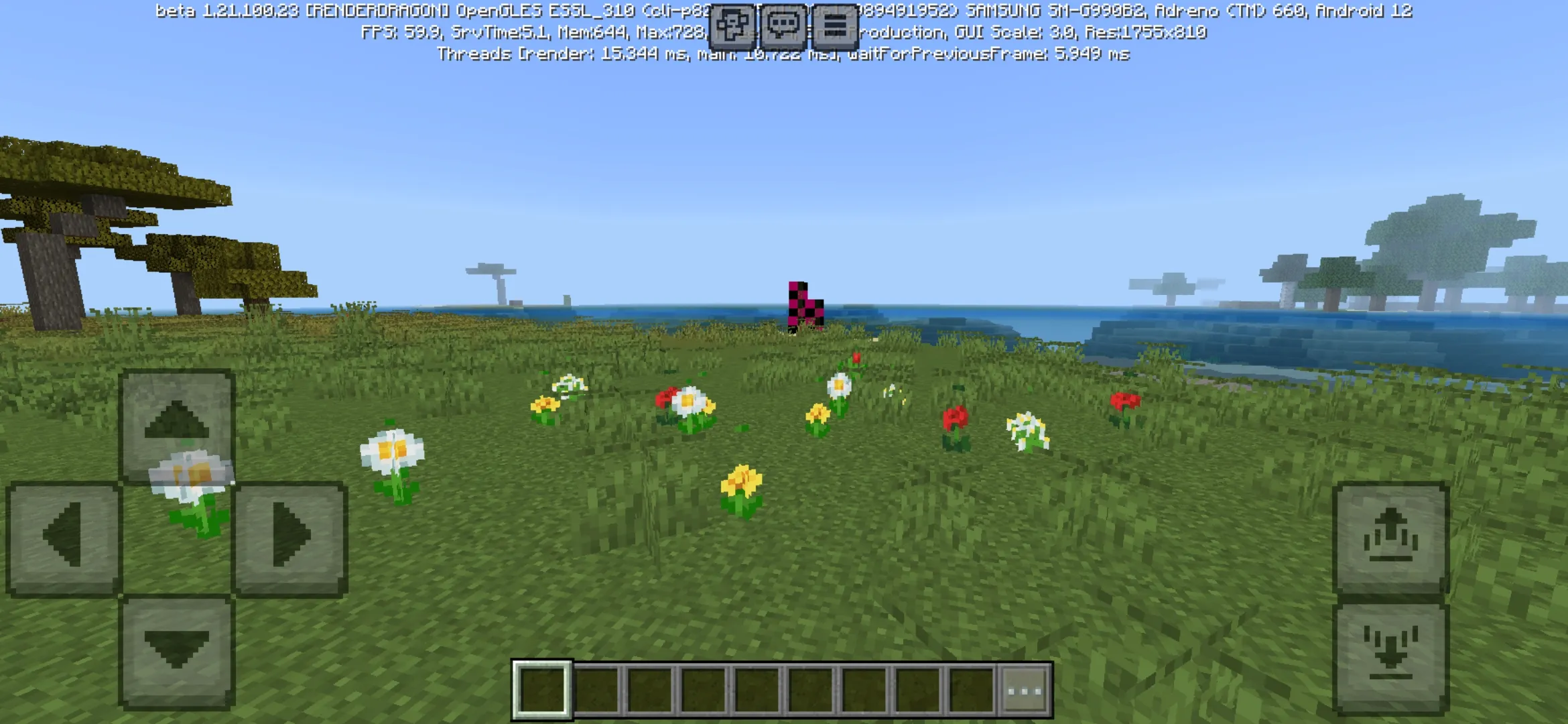 Flowers from Moving Texture Pack for Minecraft PE
