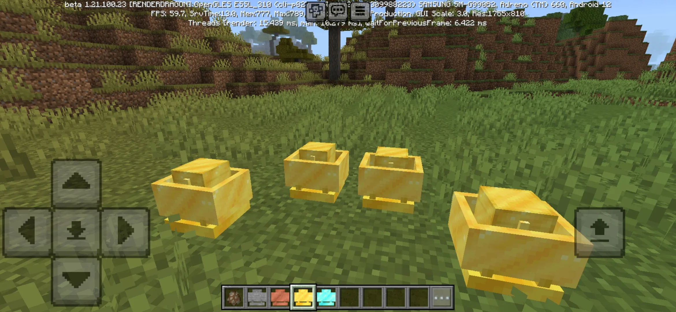 Gold from Mineshaft Mod for Minecraft PE