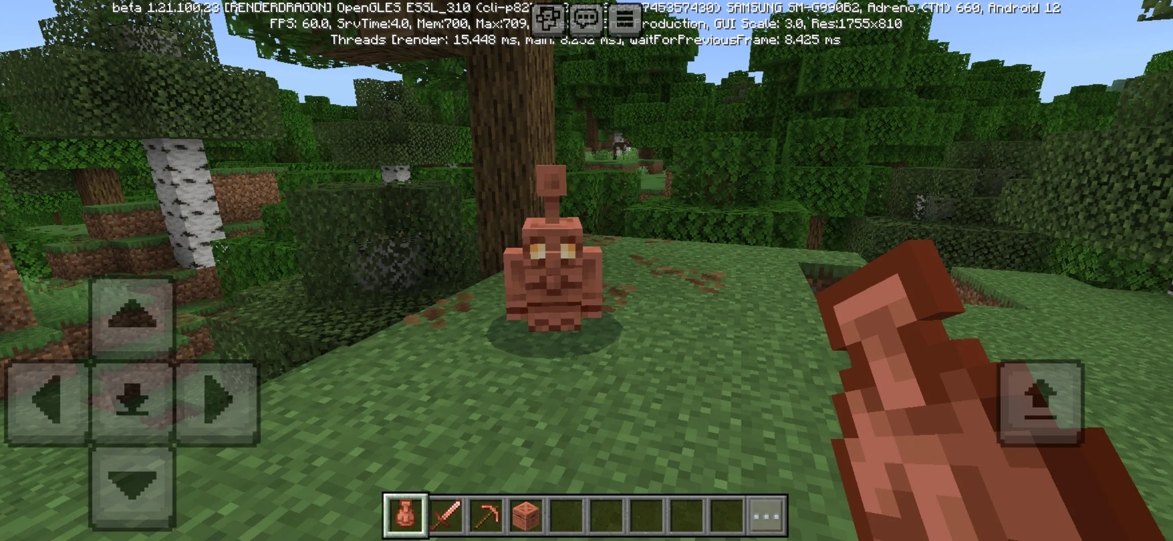 Golem from Minecraft PE 1.21