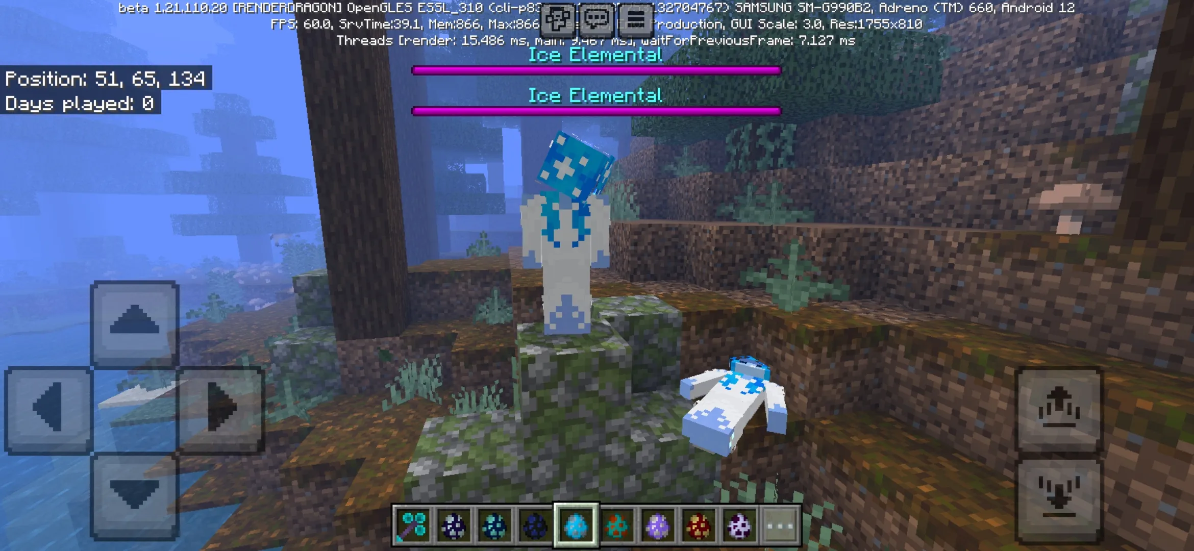 Ice from Neo Elementals Mod for Minecraft PE