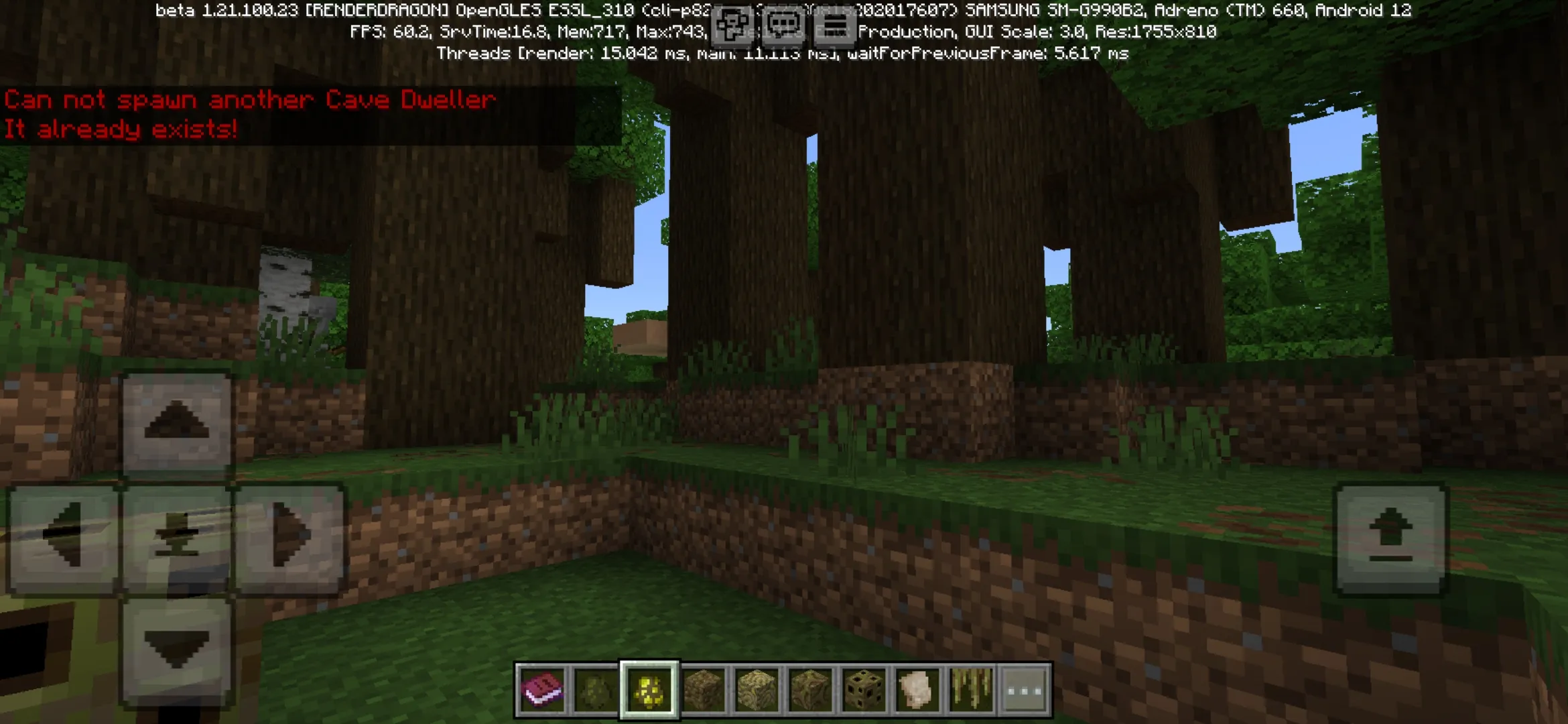 Info from Cave Dweller Mod for Minecraft PE
