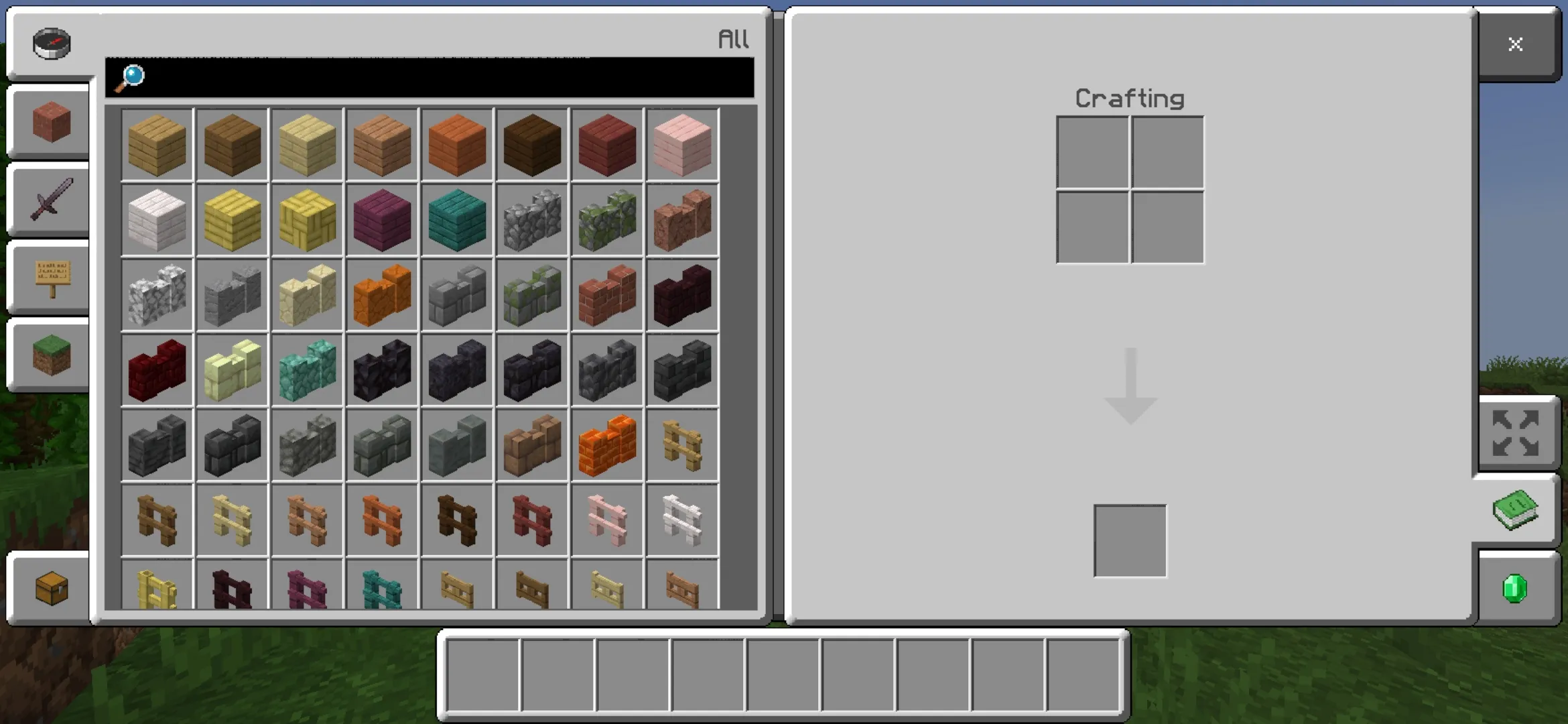 Inventory from MultiPixel Texture Pack for Minecraft PE
