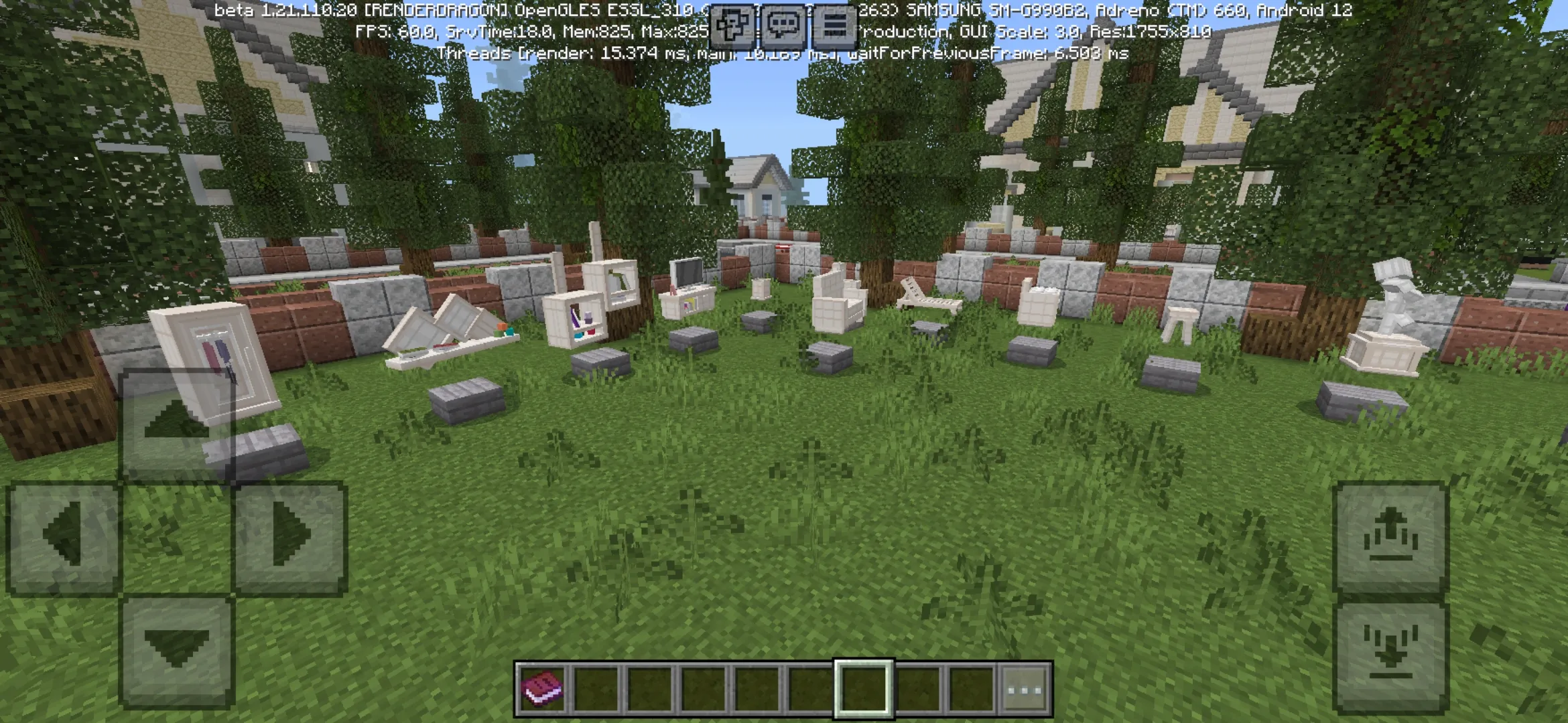 Items from White Furniture Map for Minecraft PE