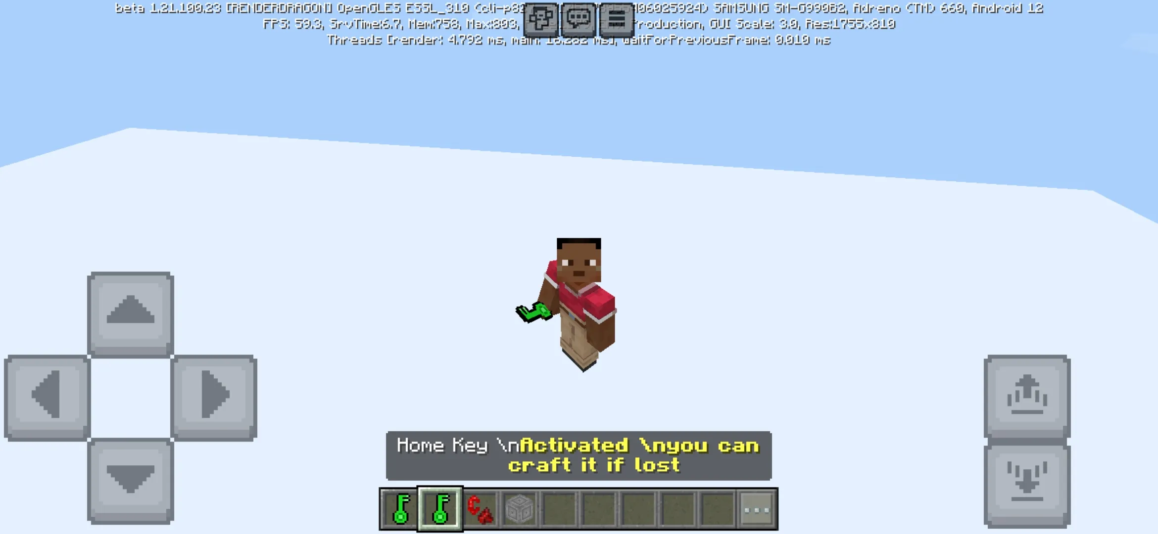 Key from Aromic Dimension Mod for Minecraft PE