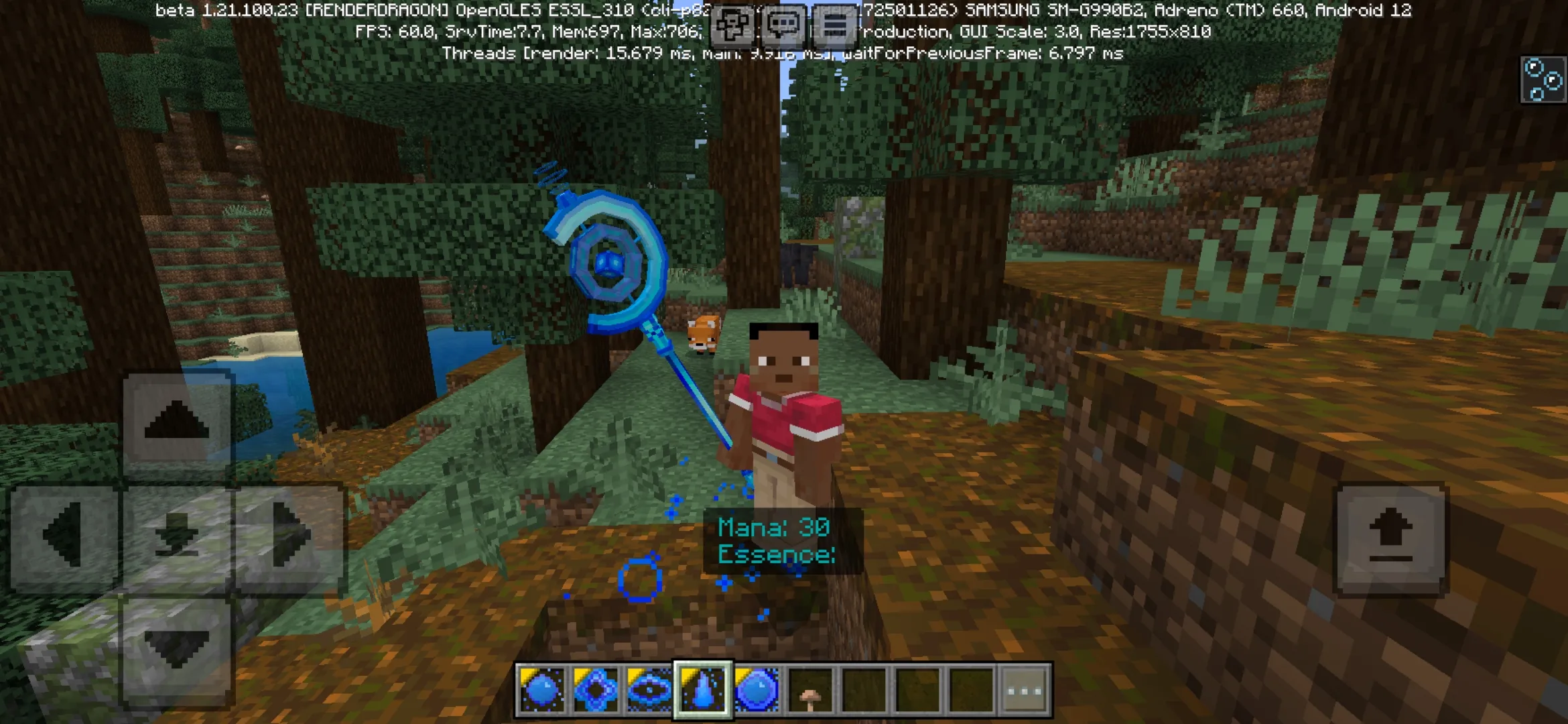 Mana from Water Magic Mod for Minecraft PE
