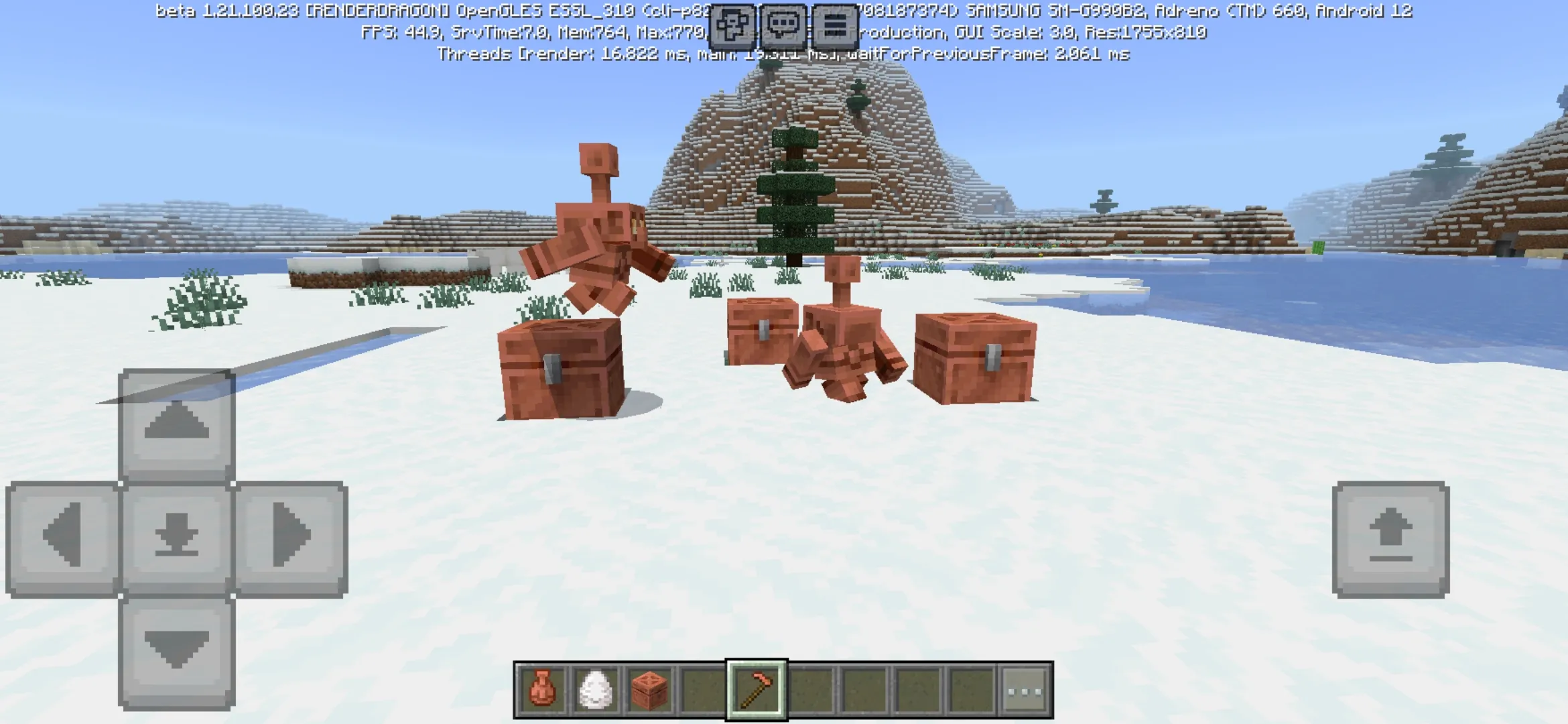 Mobs from Minecraft PE 1.21
