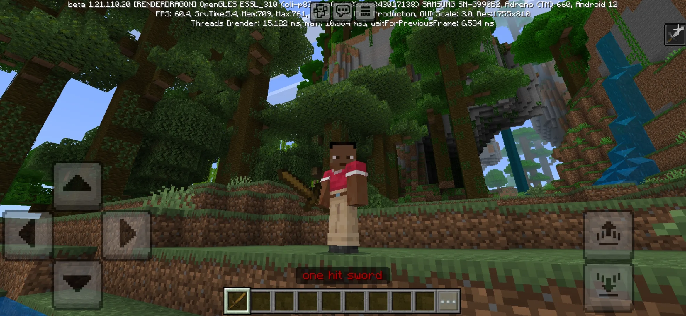 One Hit Sword Mod for Minecraft PE