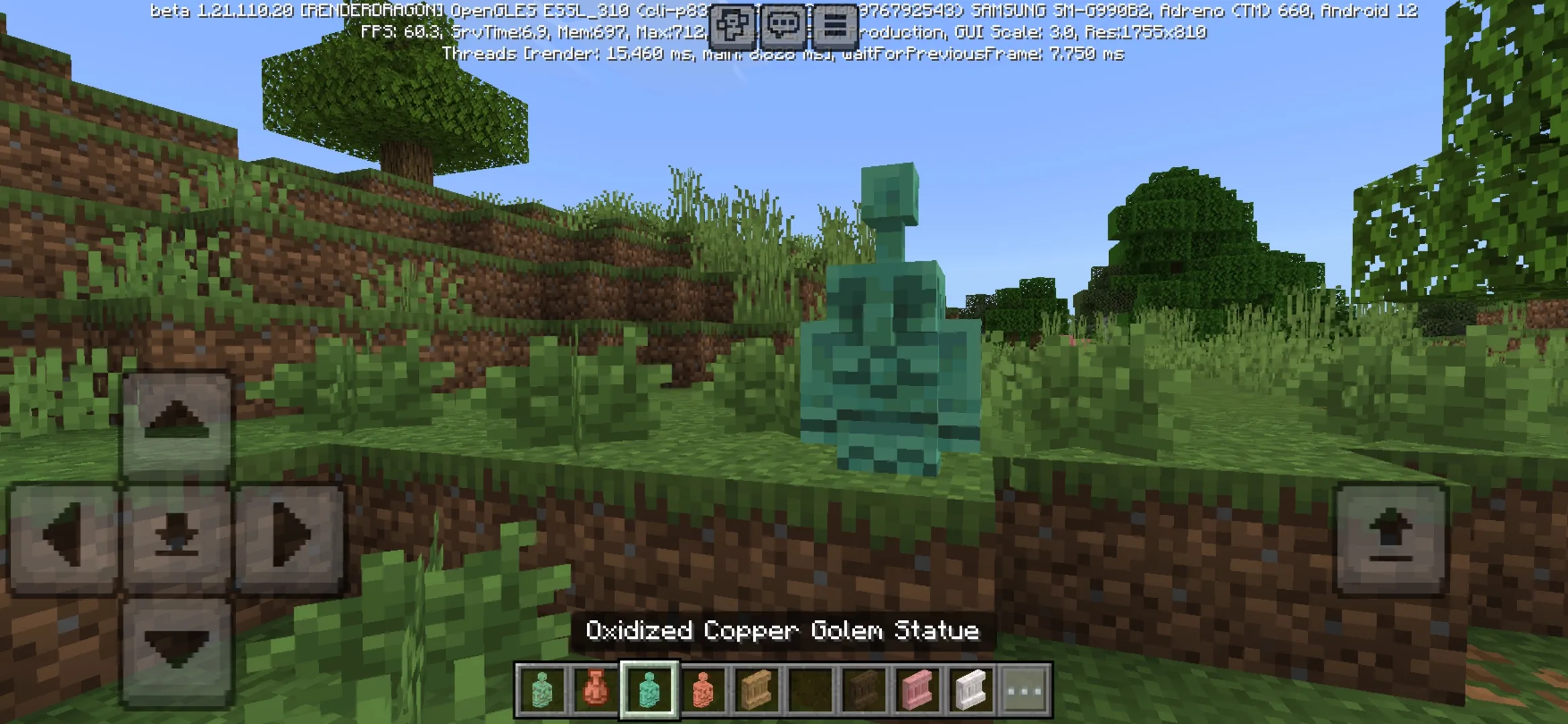 Oxidized from Minecraft PE 1.21