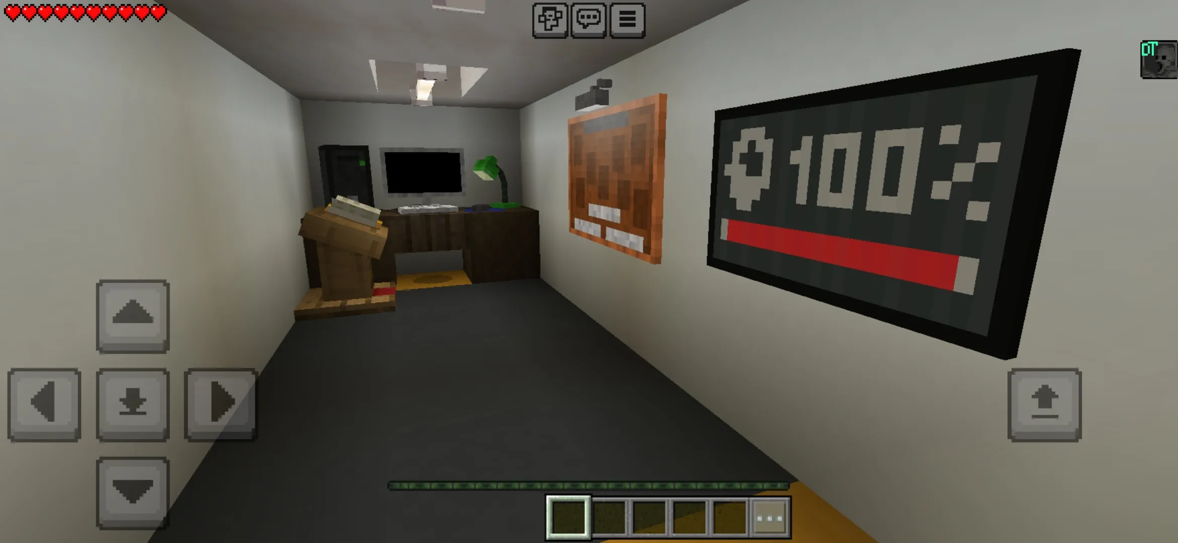 Room from Phasmophobia Map for Minecraft PE