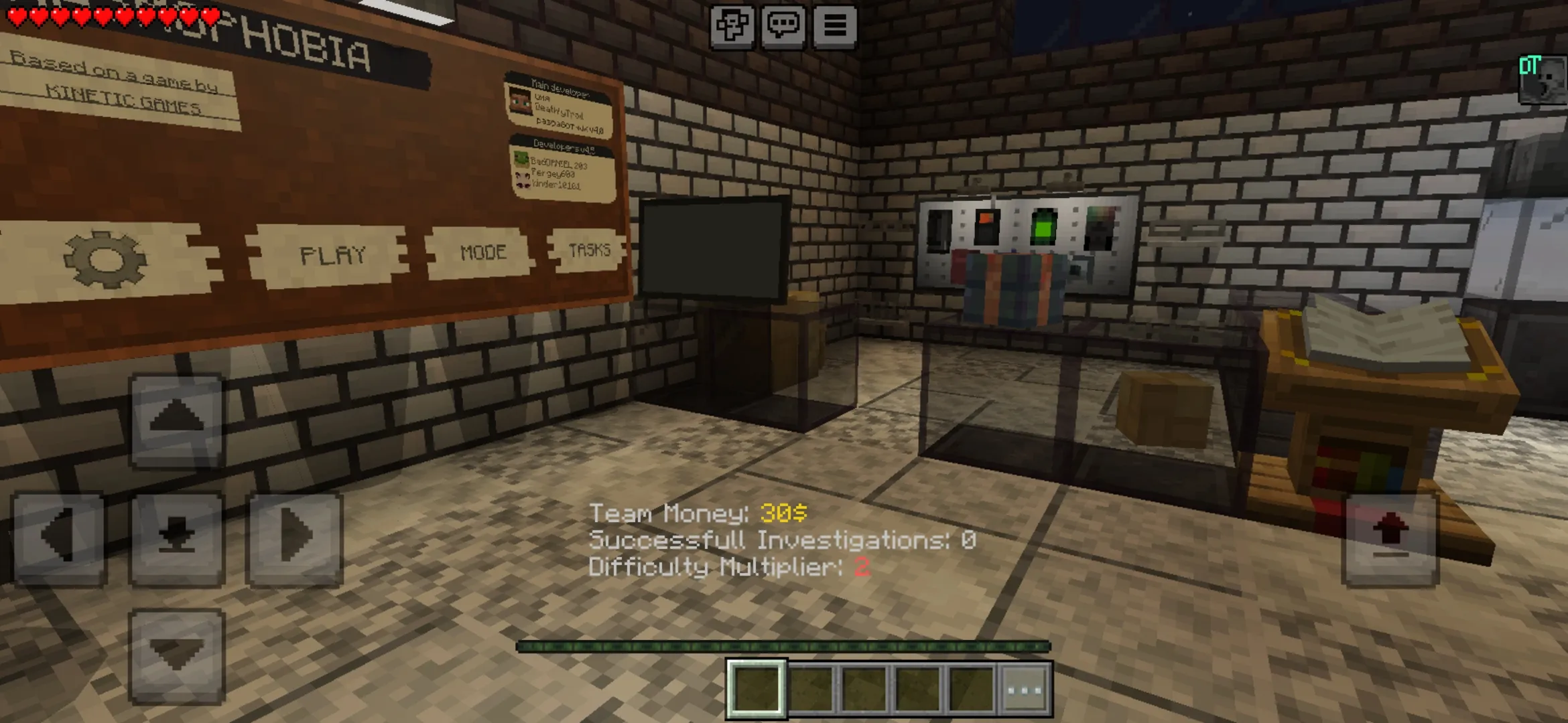 Start from Phasmophobia Map for Minecraft PE