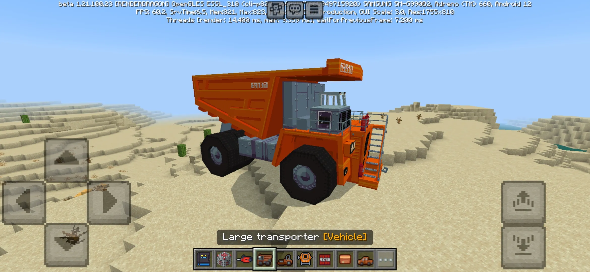 Transporter from Construction Mod for Minecraft PE