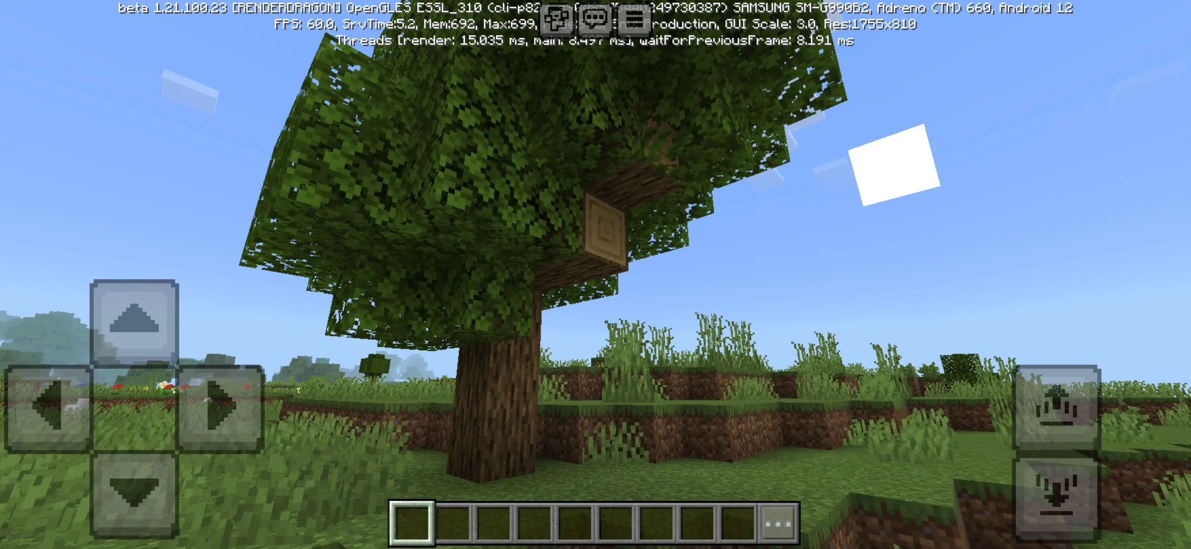 Tree from Lunac Shader for Minecraft PE