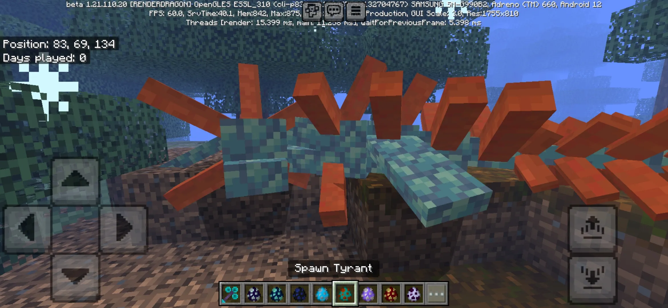 Tyrent from Neo Elementals Mod for Minecraft PE