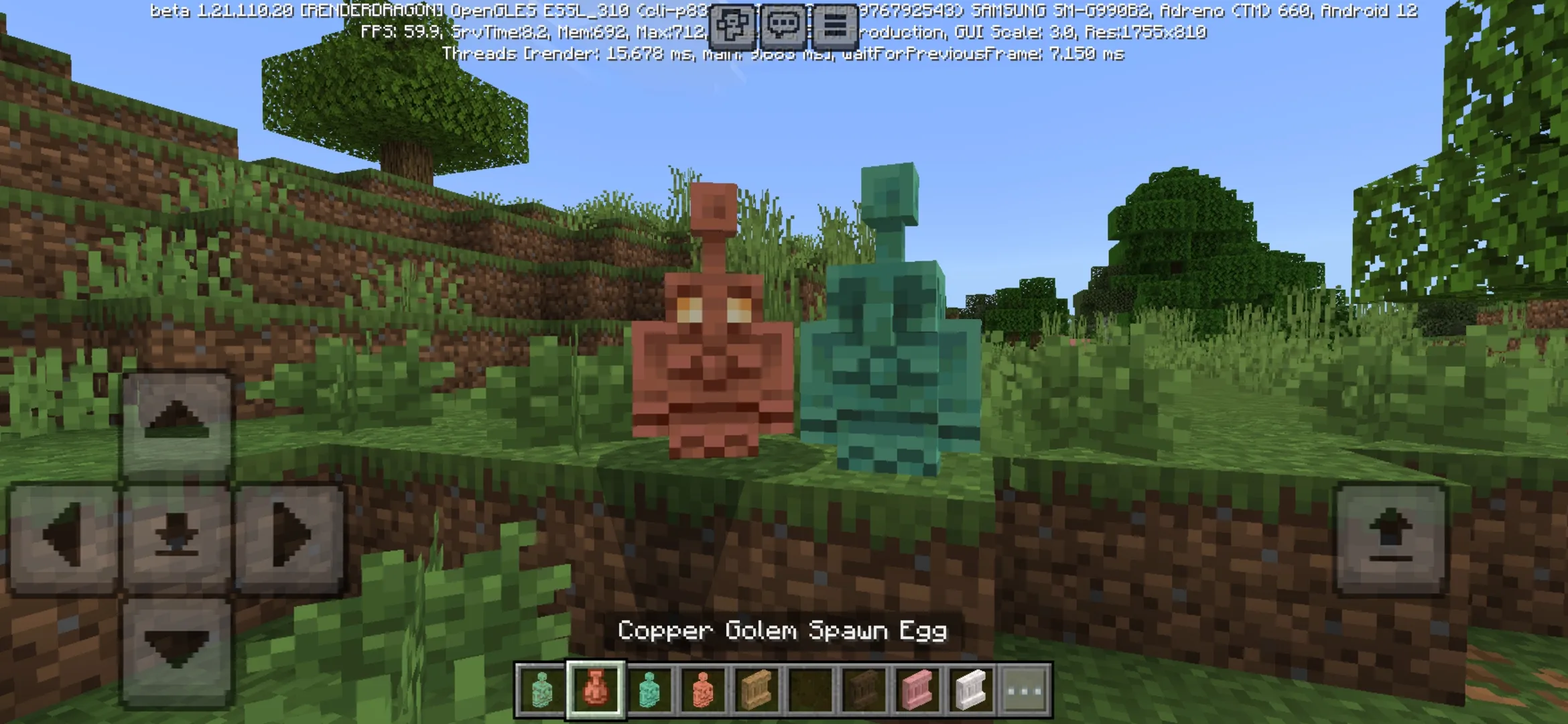 Variants from Minecraft PE 1.21