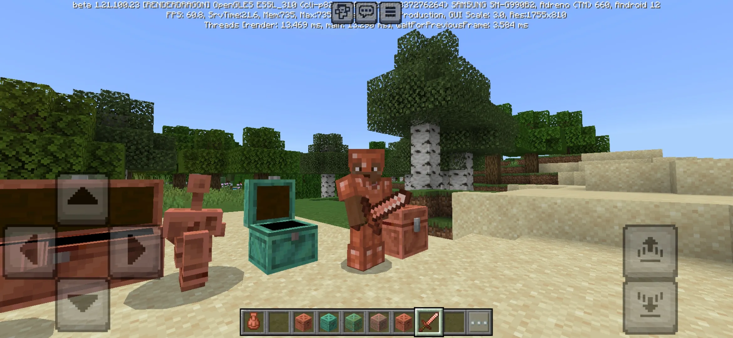 Variants from Minecraft PE 1.21