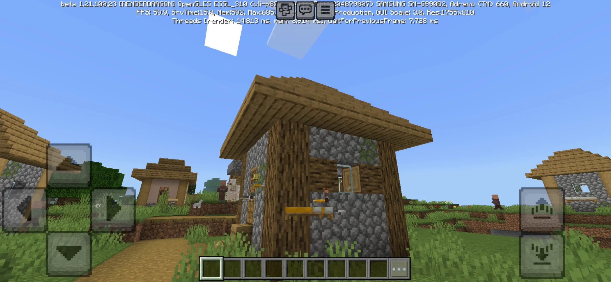 Village from ESP Texture Pack for Minecraft PE