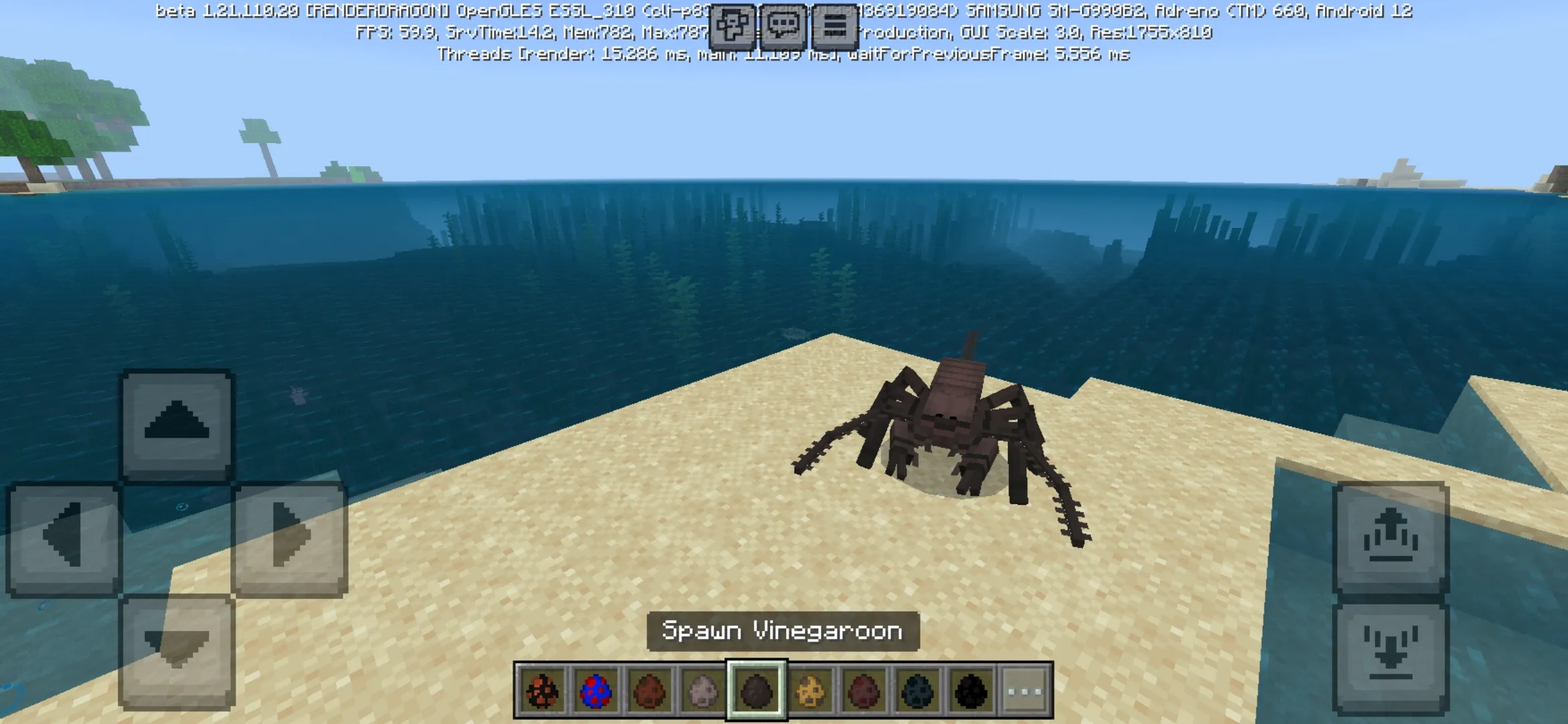 Vinegaroon from Arachnophobia Mod for Minecraft PE