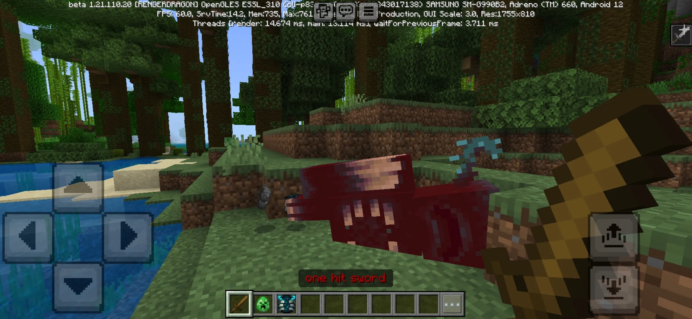 Warden from One Hit Sword Mod for Minecraft PE