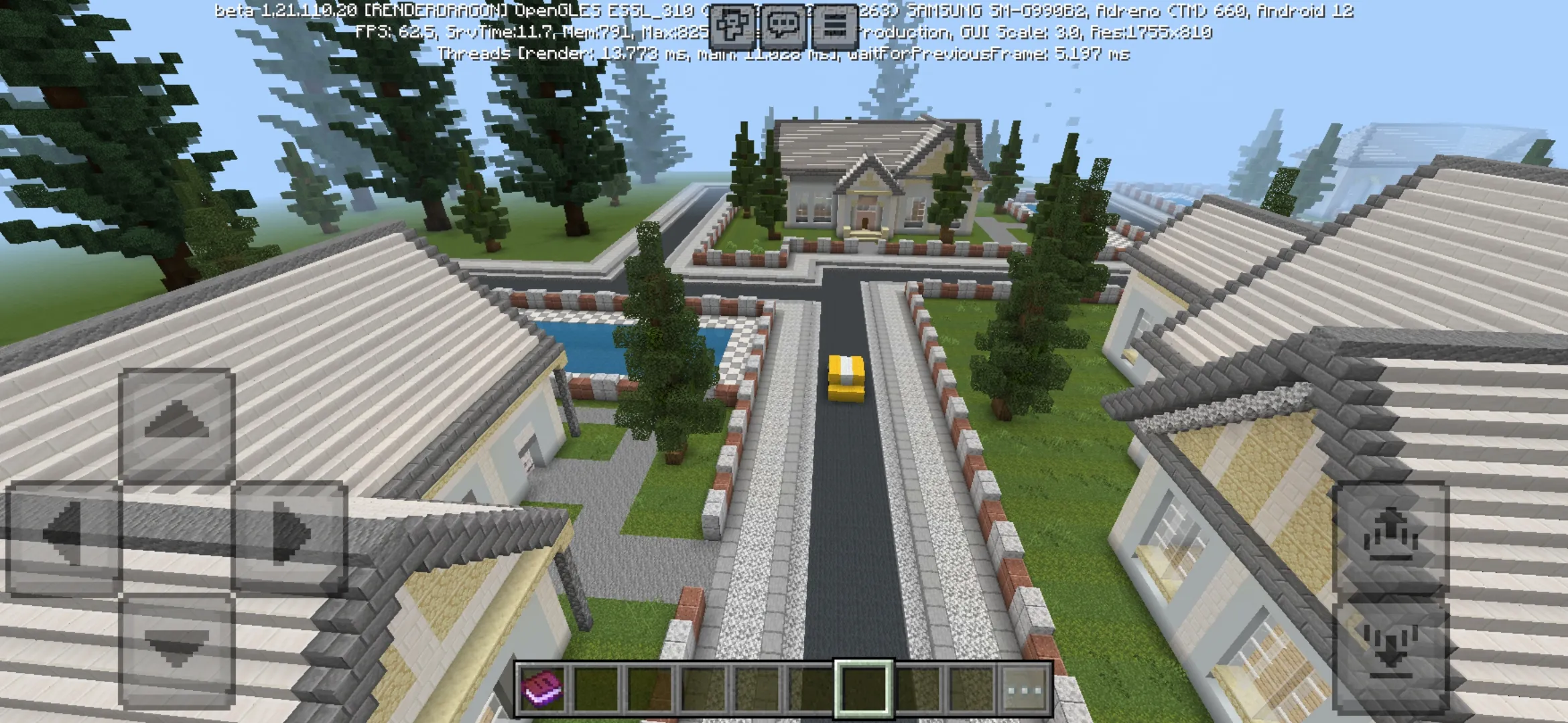 White Furniture Map for Minecraft PE