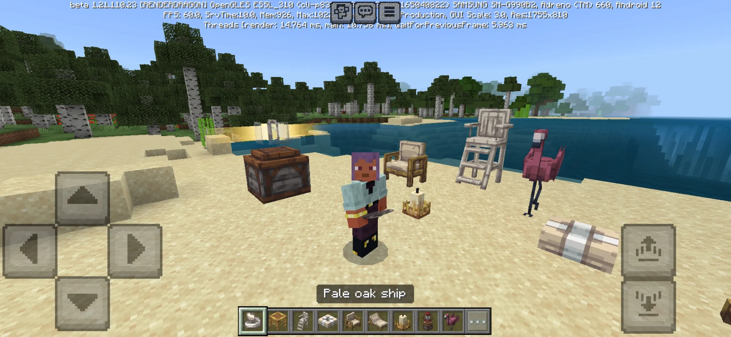Beachside Furniture Mod for Minecraft PE