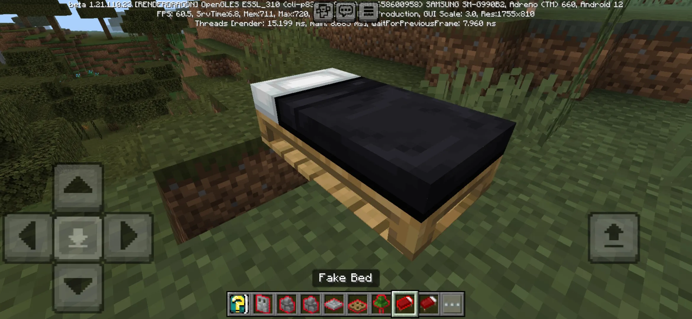 Bed from Secret Doors Mod for Minecraft PE