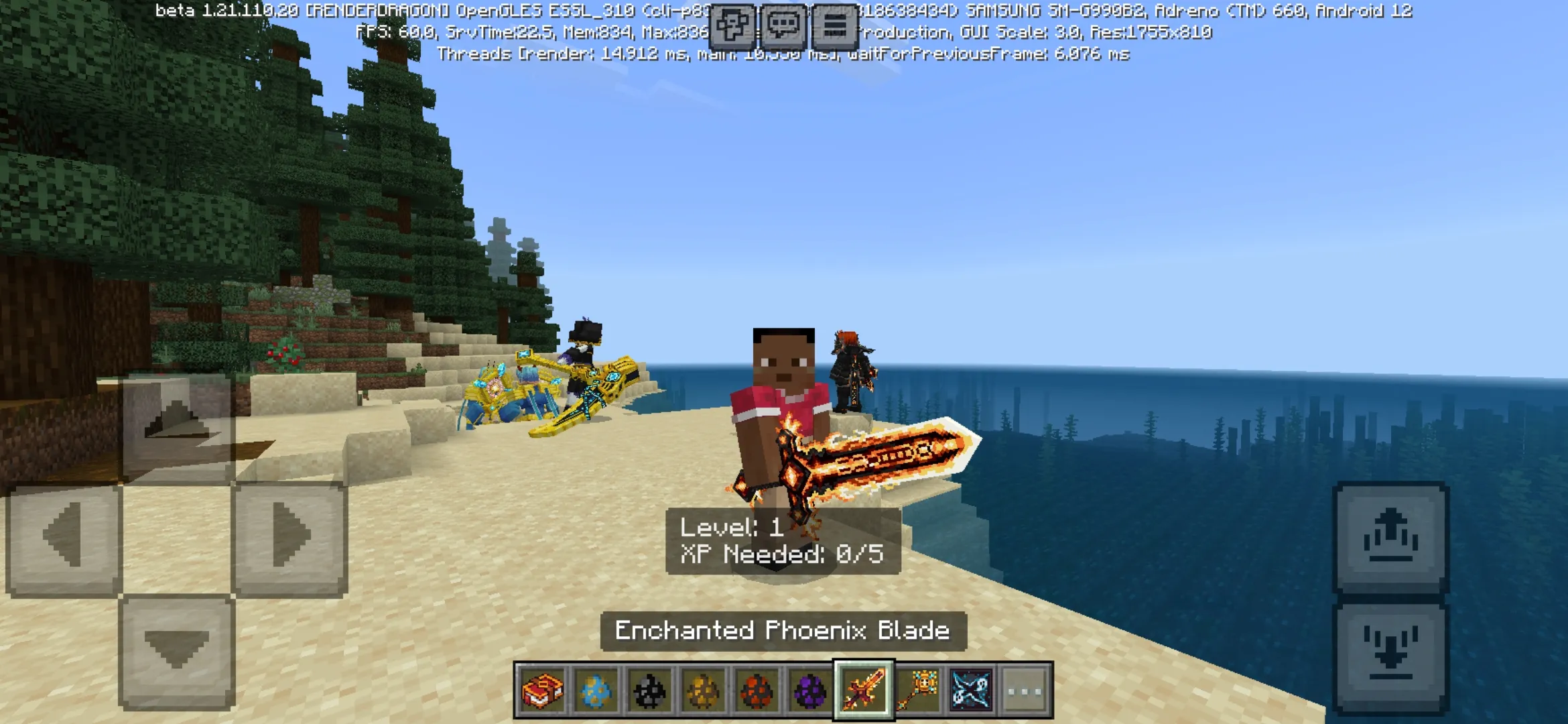 Blade from Anime Weapons Mod for Minecraft PE