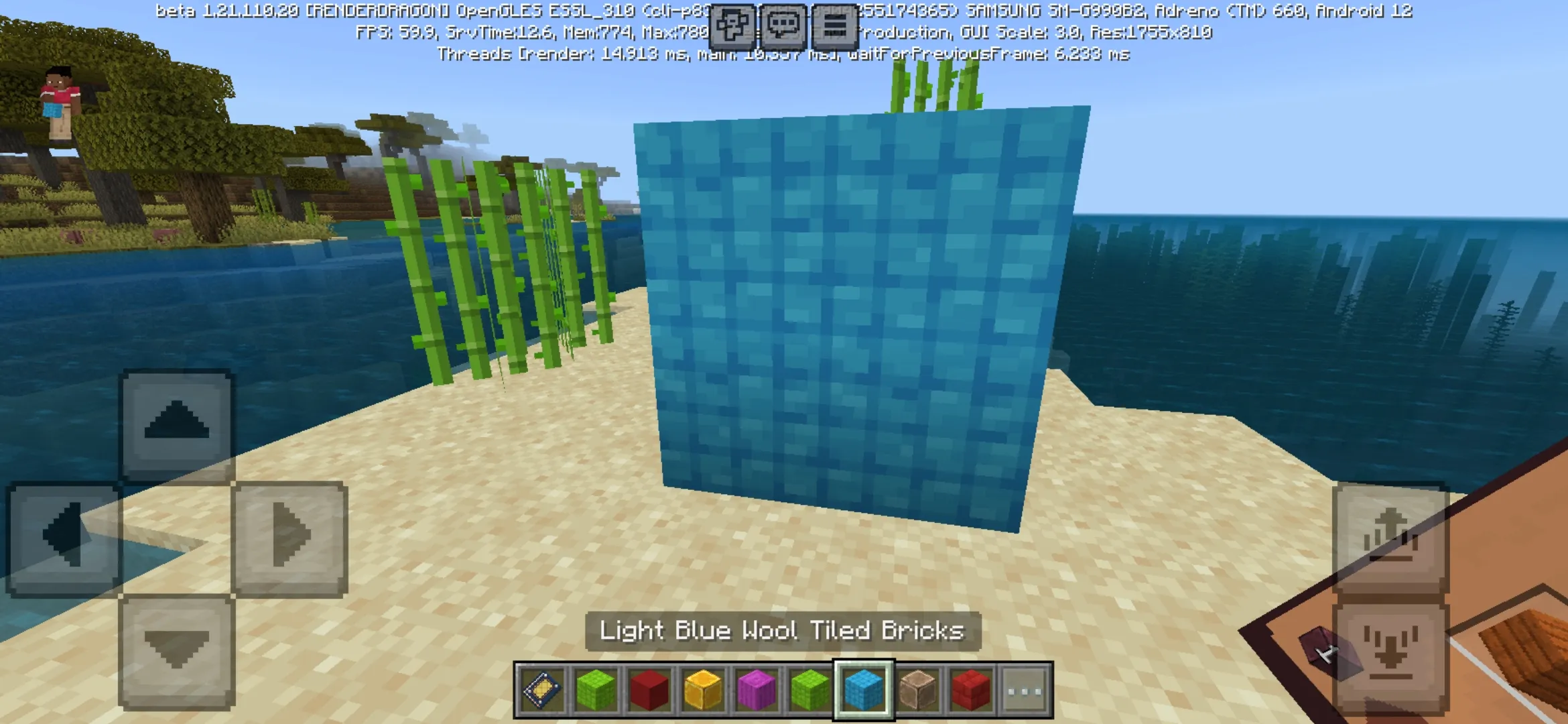 Blue from New Bricks Mod for Minecraft PE