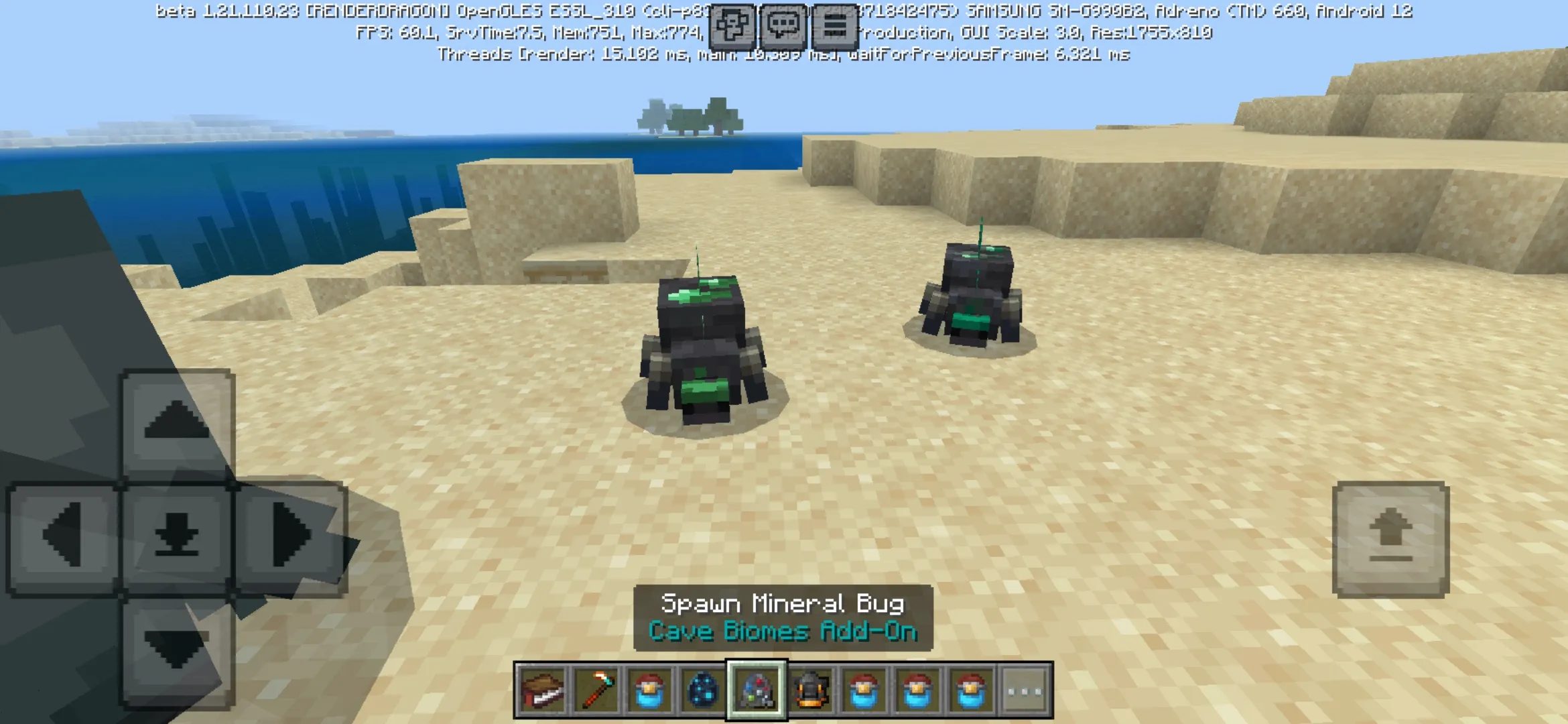 Bug from Light Caves Mod for Minecraft PE