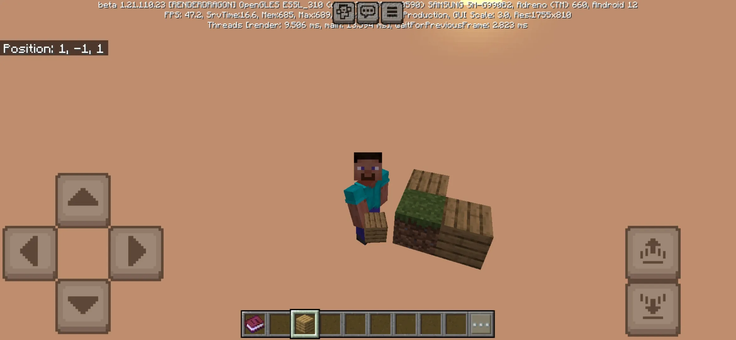 Building from No Blocks Map for Minecraft PE