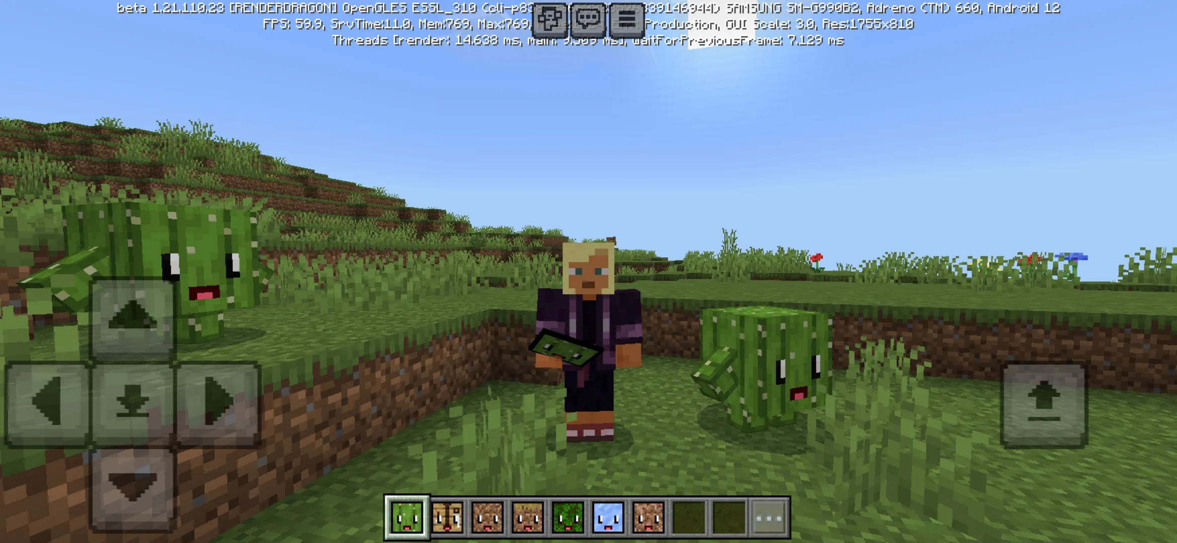 Cactus from Block Pets Mod for Minecraft PE
