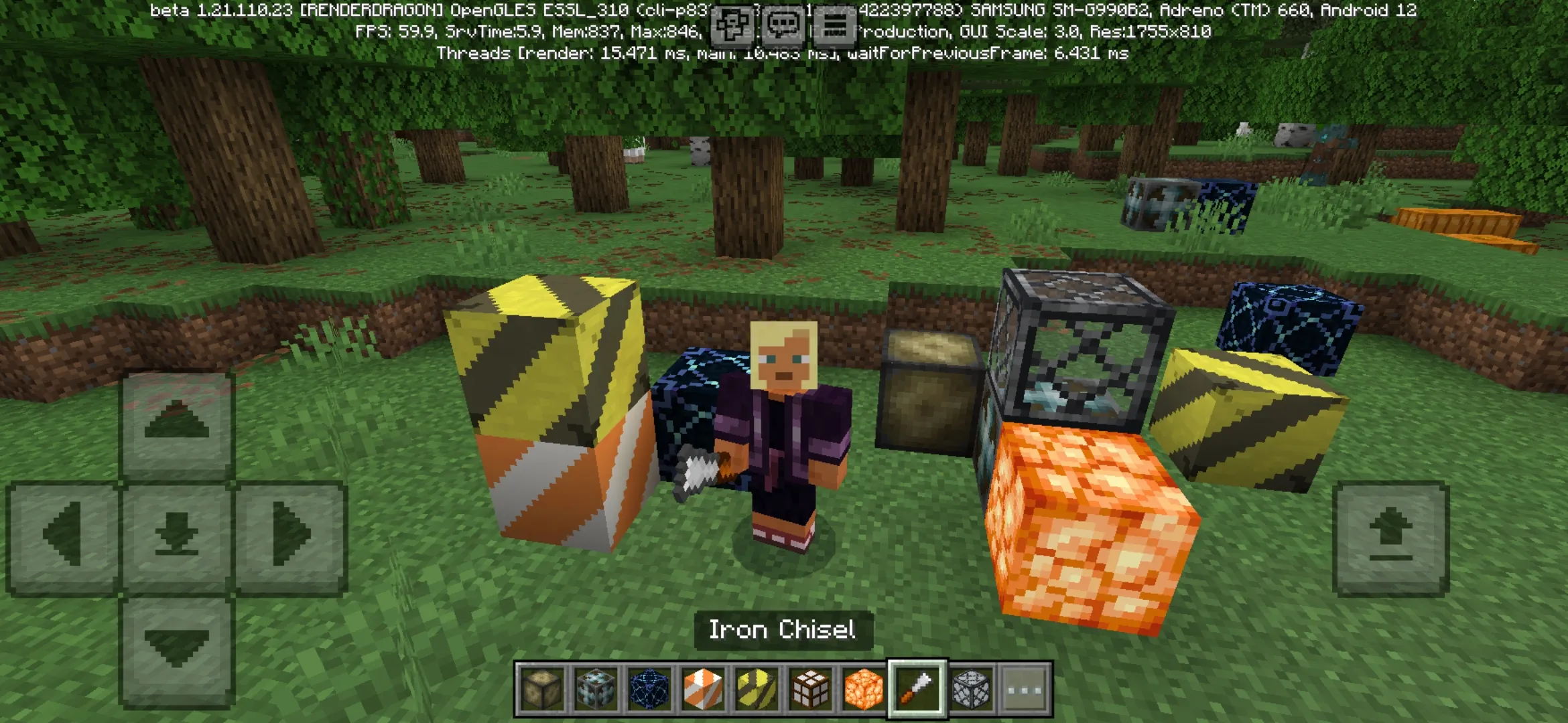 Chisel Mod for Minecraft PE