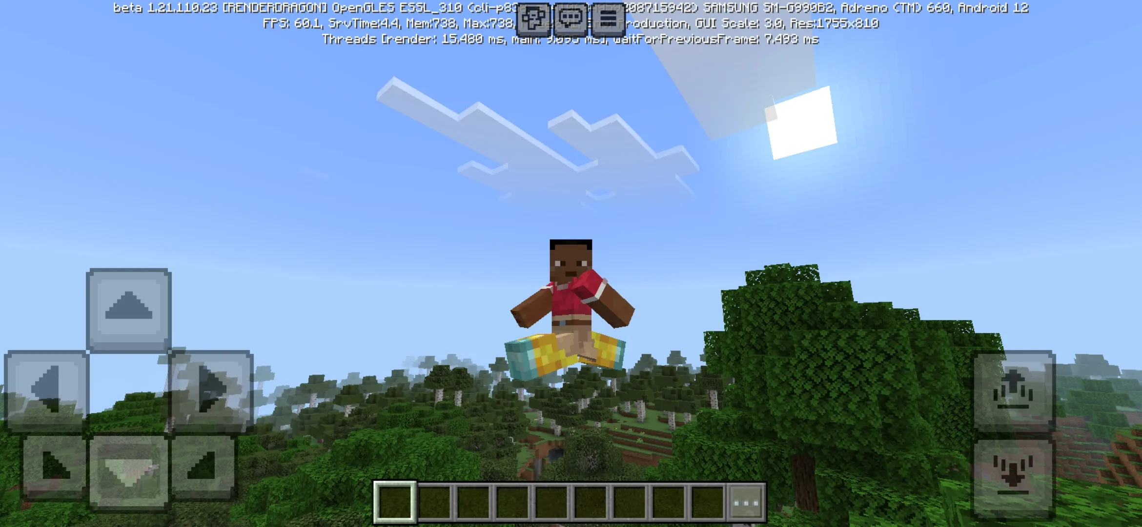 Cloud Boots Mod for Minecraft PE