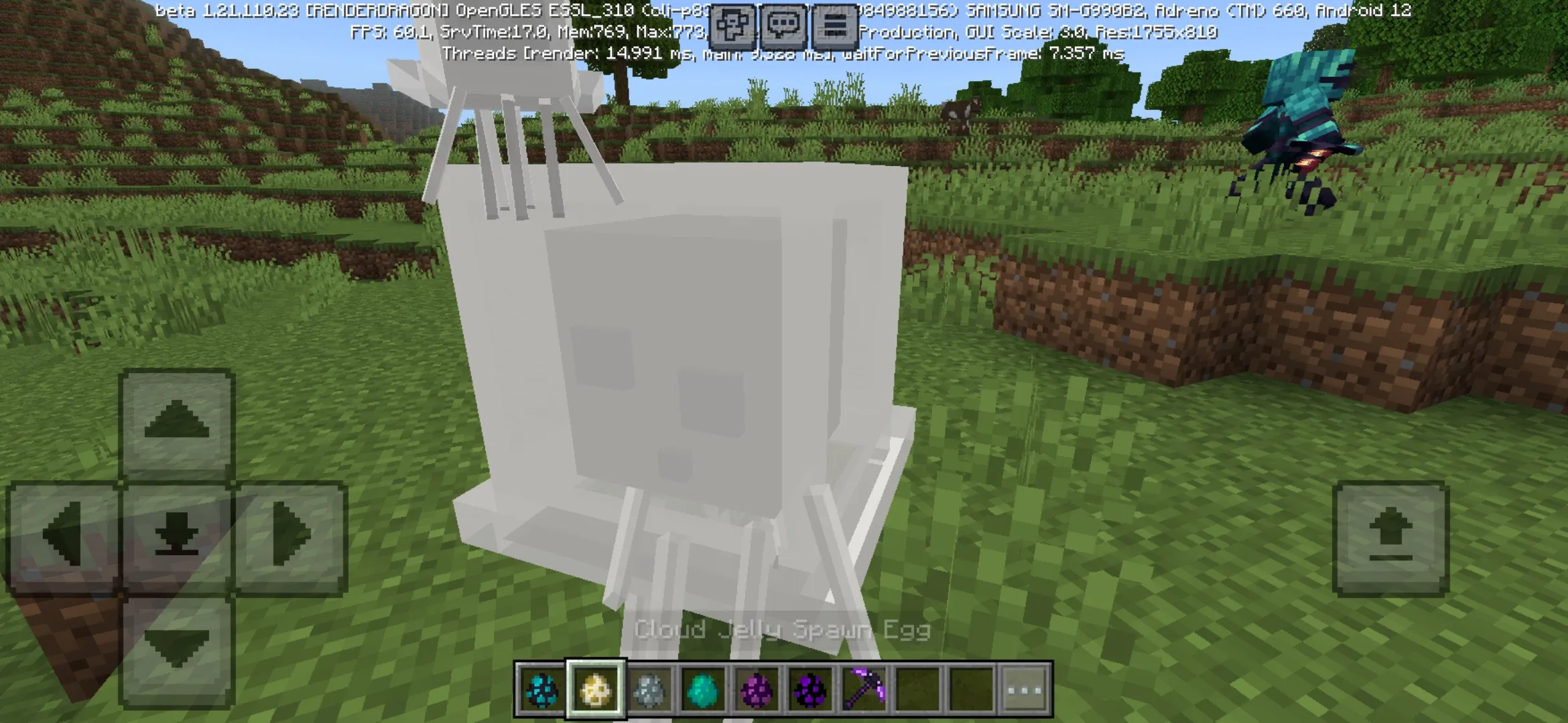 Cloud Jelly from Abyssal Ascent Mod for Minecraft PE