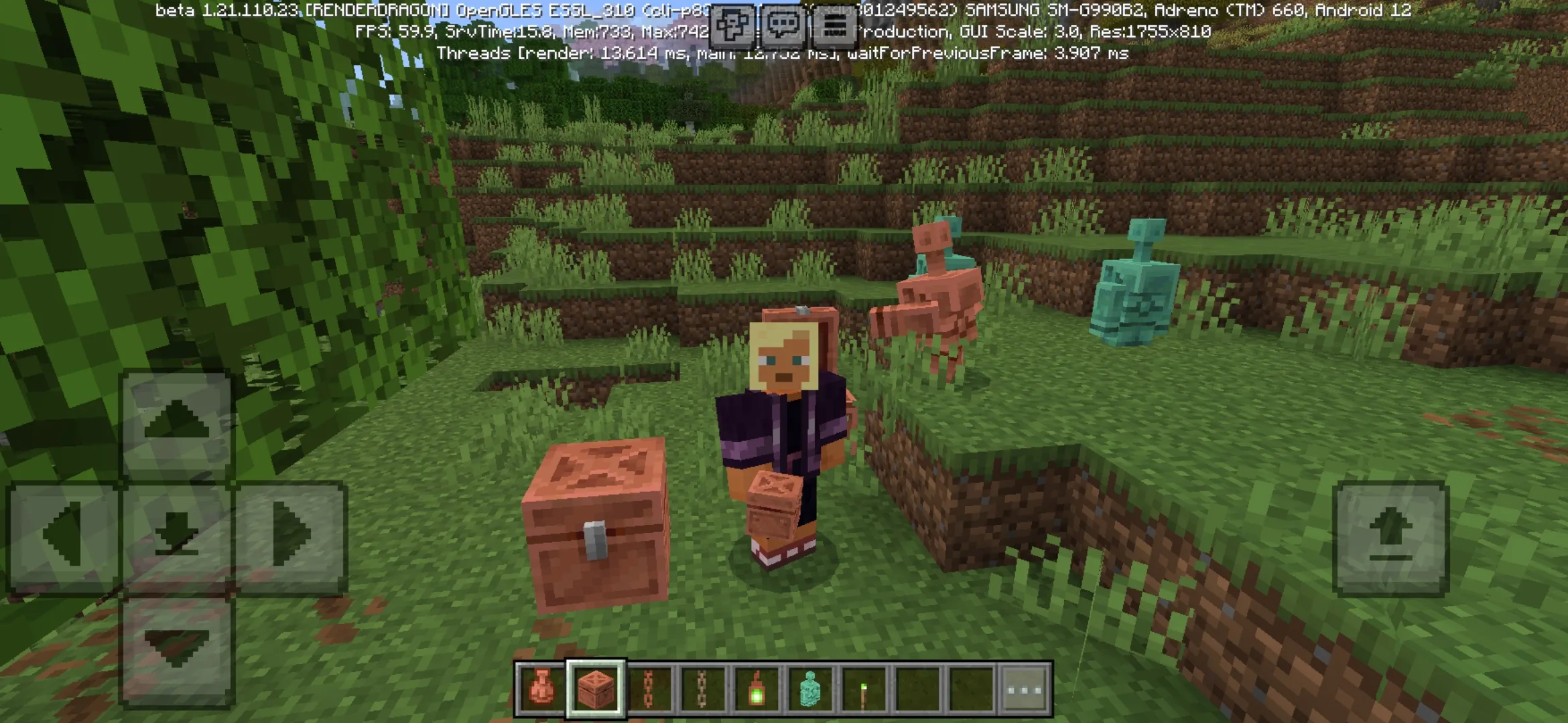 Copper Chest from Minecraft PE 1.21