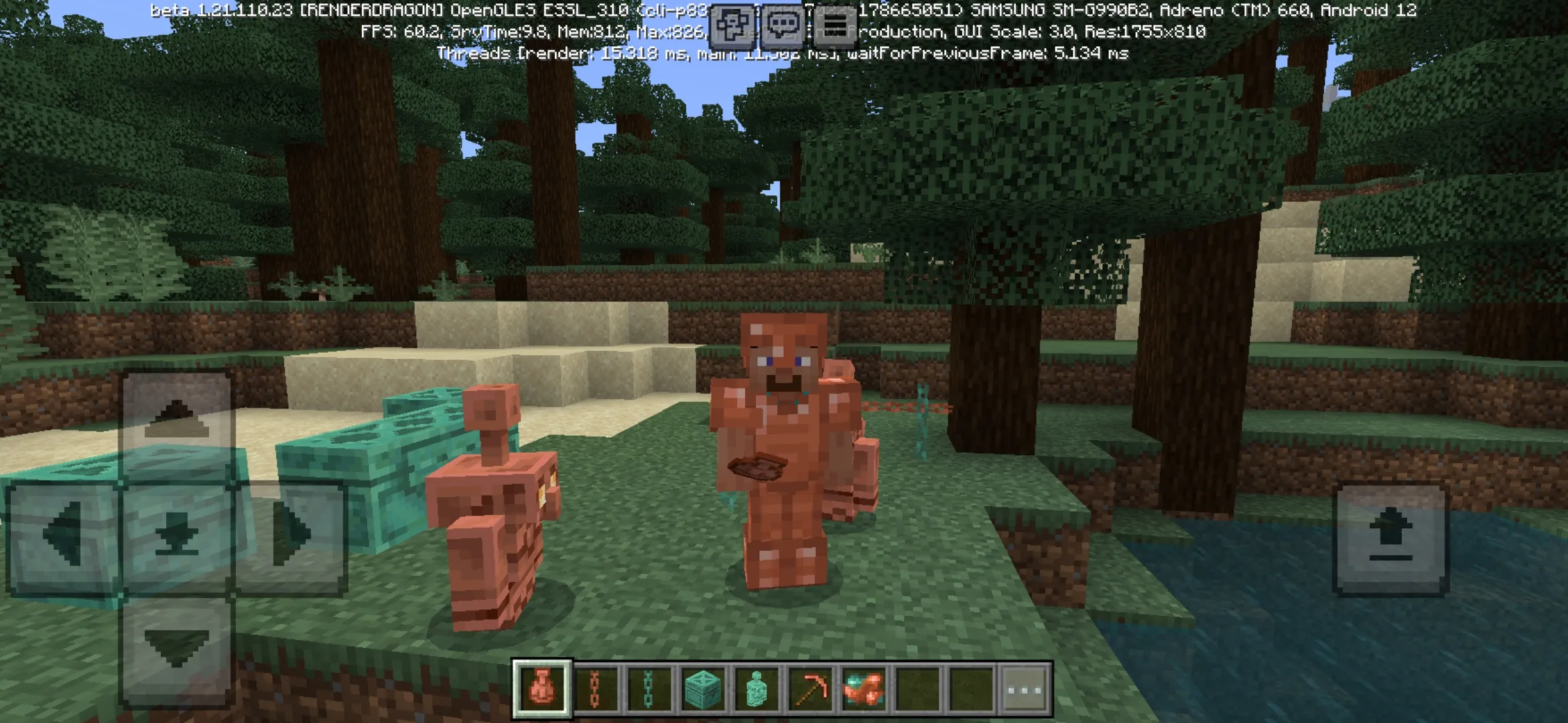 Copper Golem from Minecraft PE