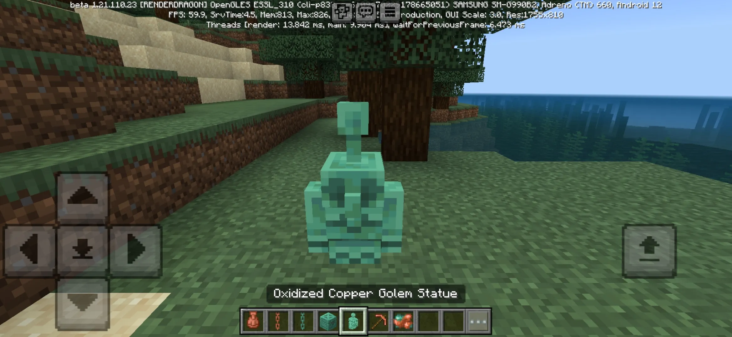 Copper Statue from Minecraft PE
