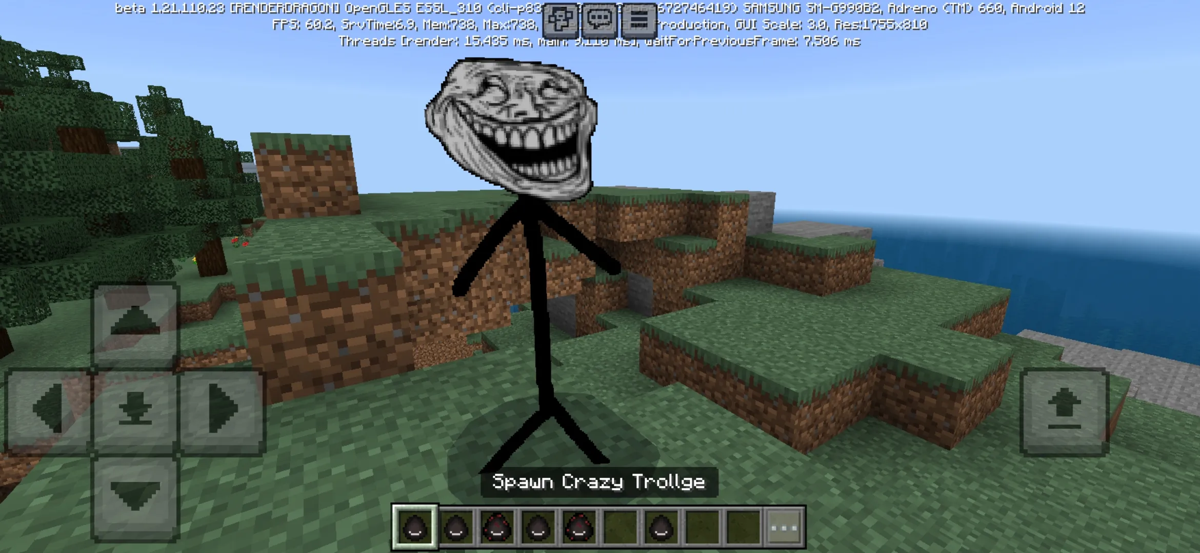 Crazy from Trollge Mod for Minecraft PE