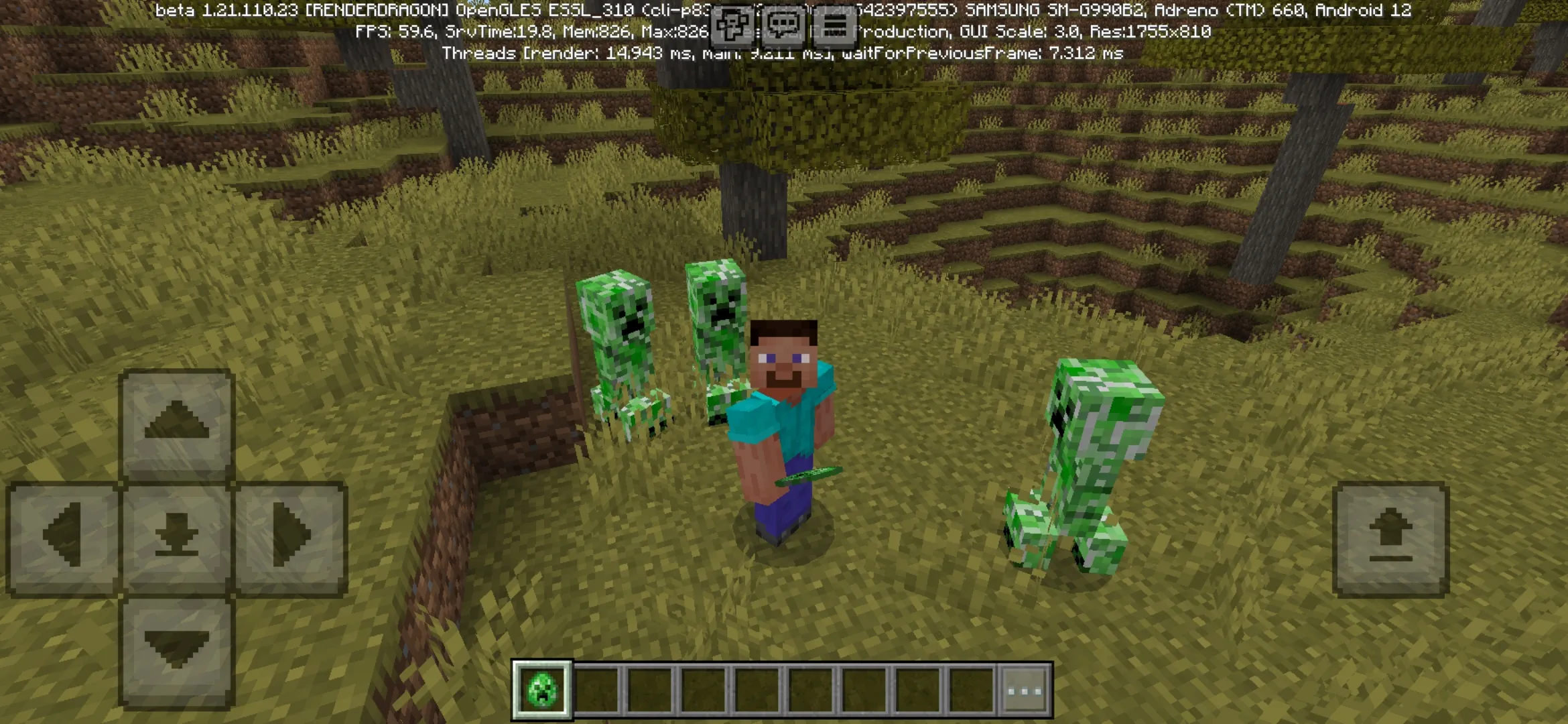 Creeper from Horde of Mobs Mod for Minecraft PE