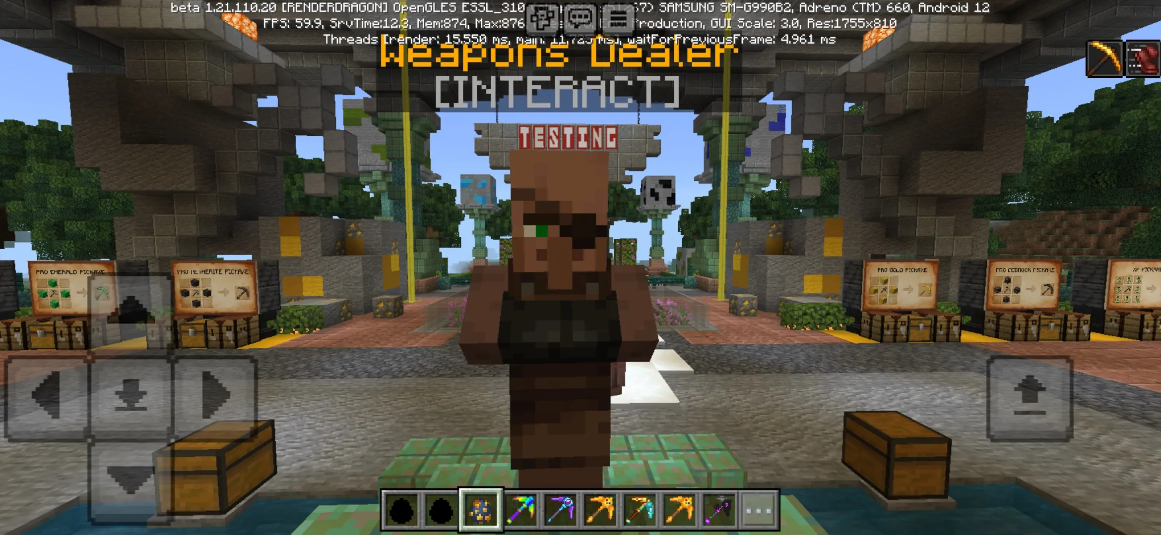 Dealer from Pickaxes Mod for Minecraft PE