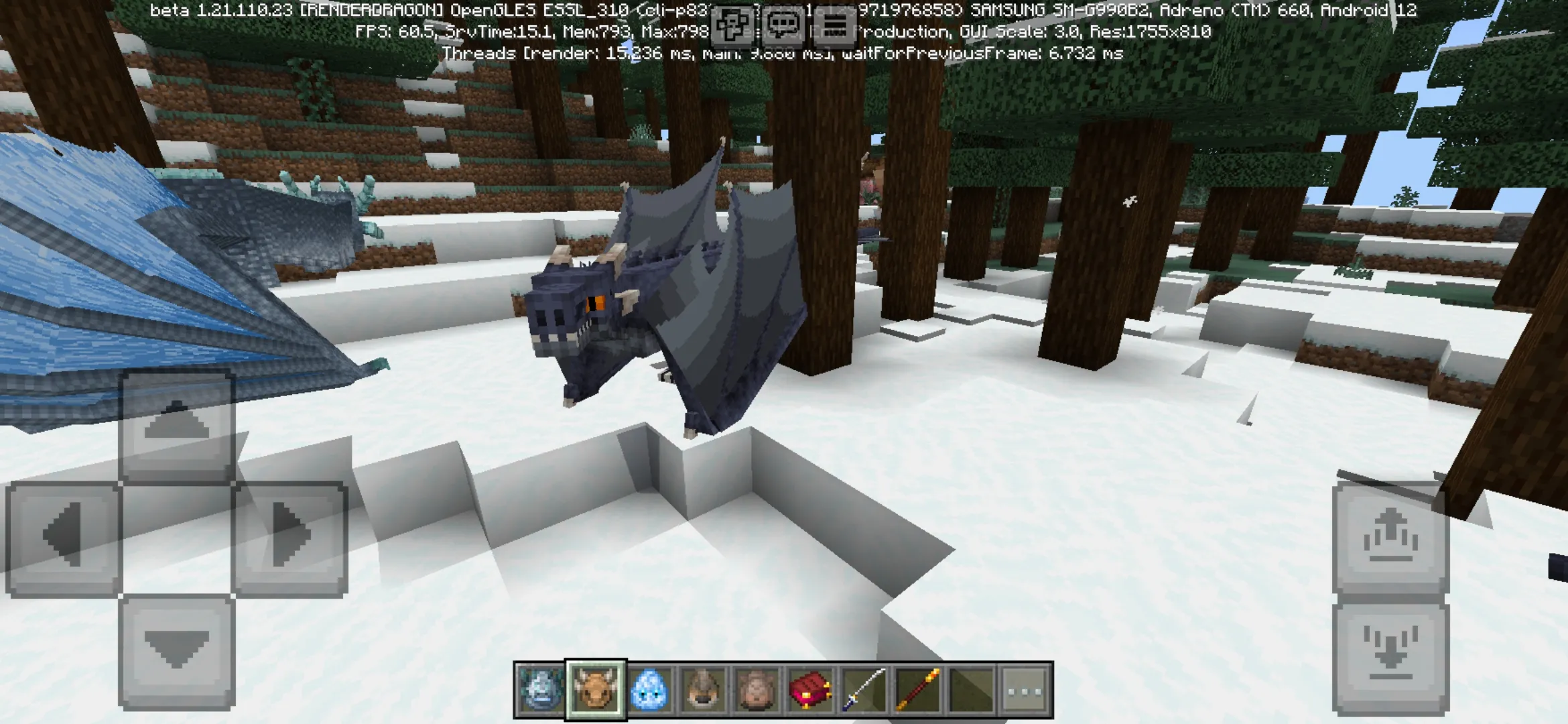 Dragon from TerraNova Mod for Minecraft PE