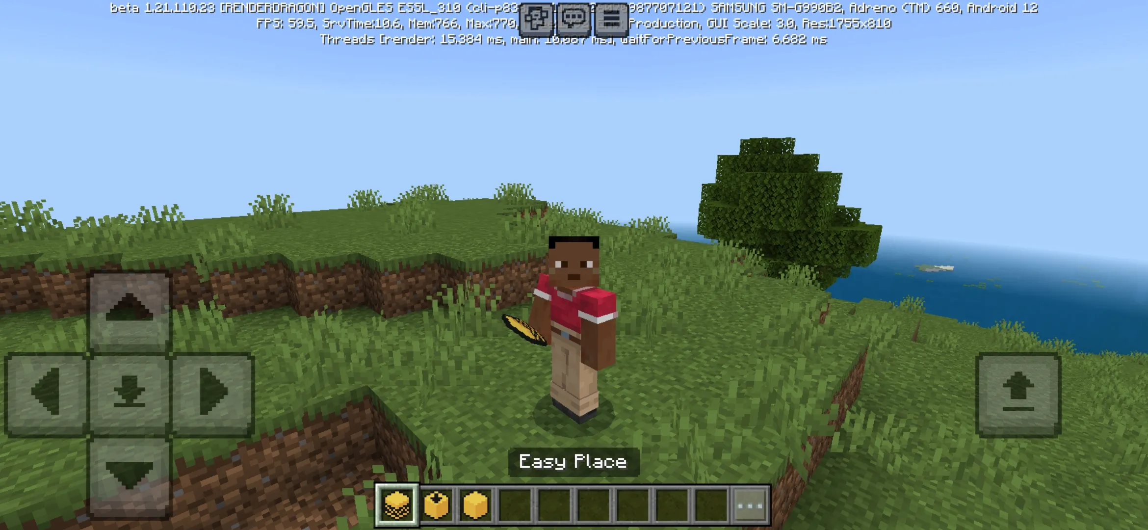 Easy Place from Construct Mod for Minecraft PE