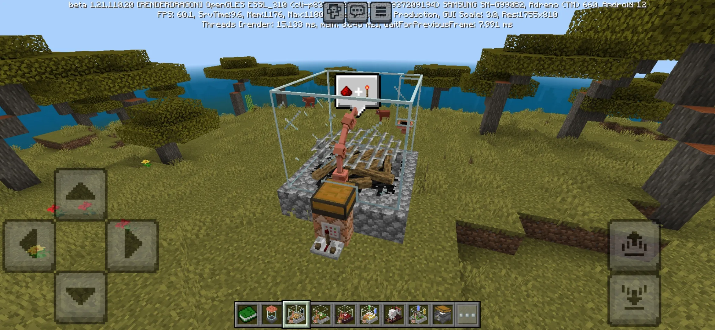 Farm from Craft Redstone Mod for Minecraft PE