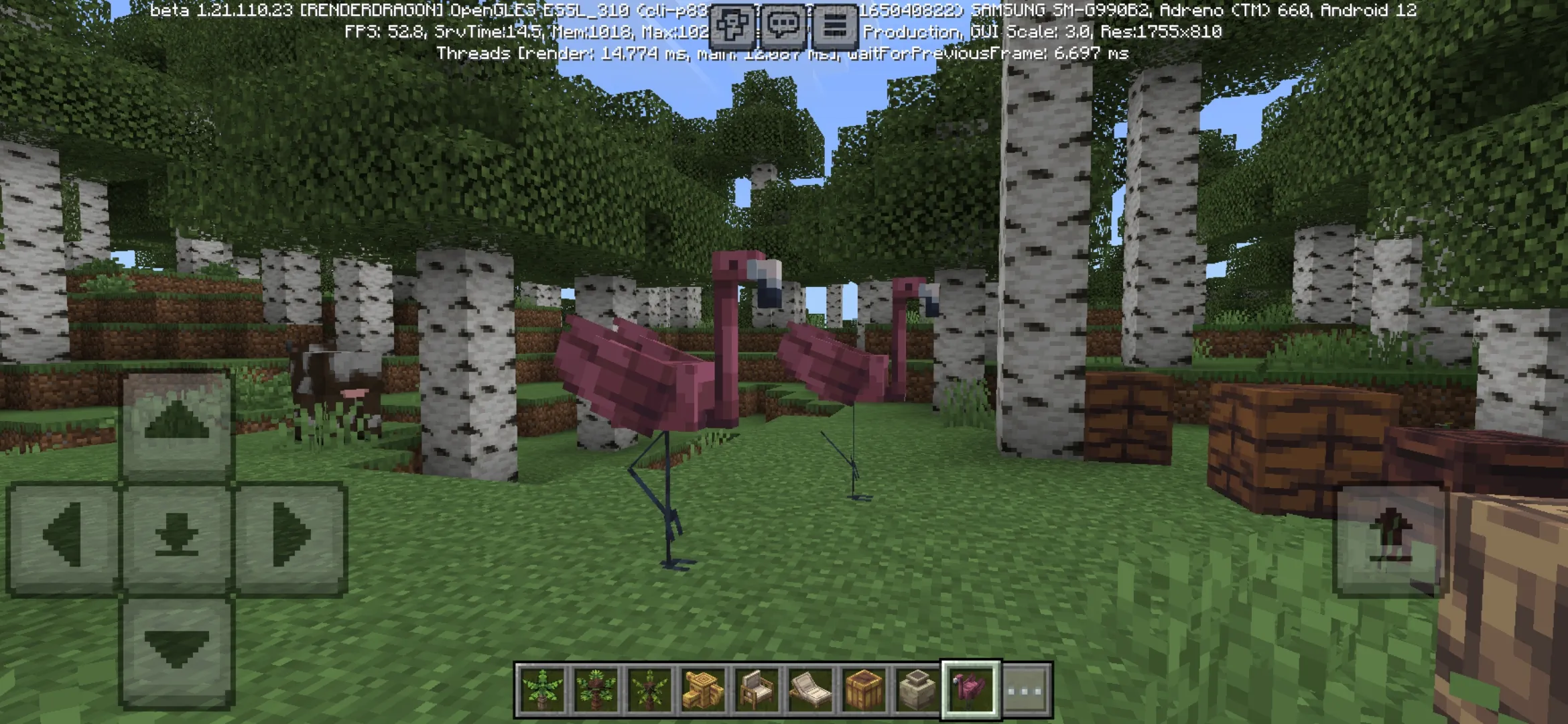 Flamingo from Beachside Furniture Mod for Minecraft PE