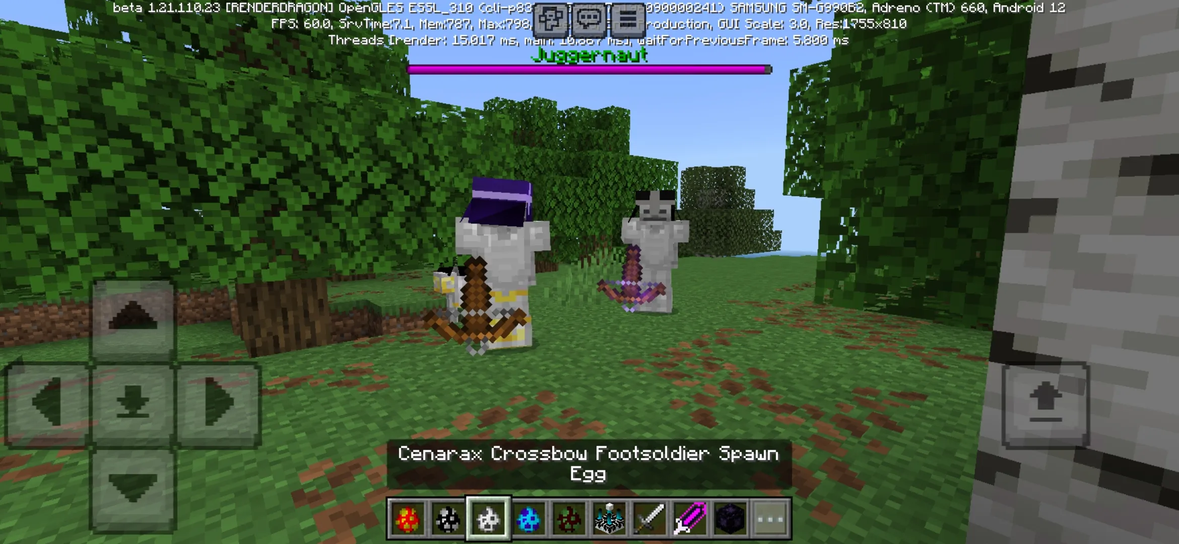 Footsoldier from Legends of Cenarax Mod for Minecraft PE